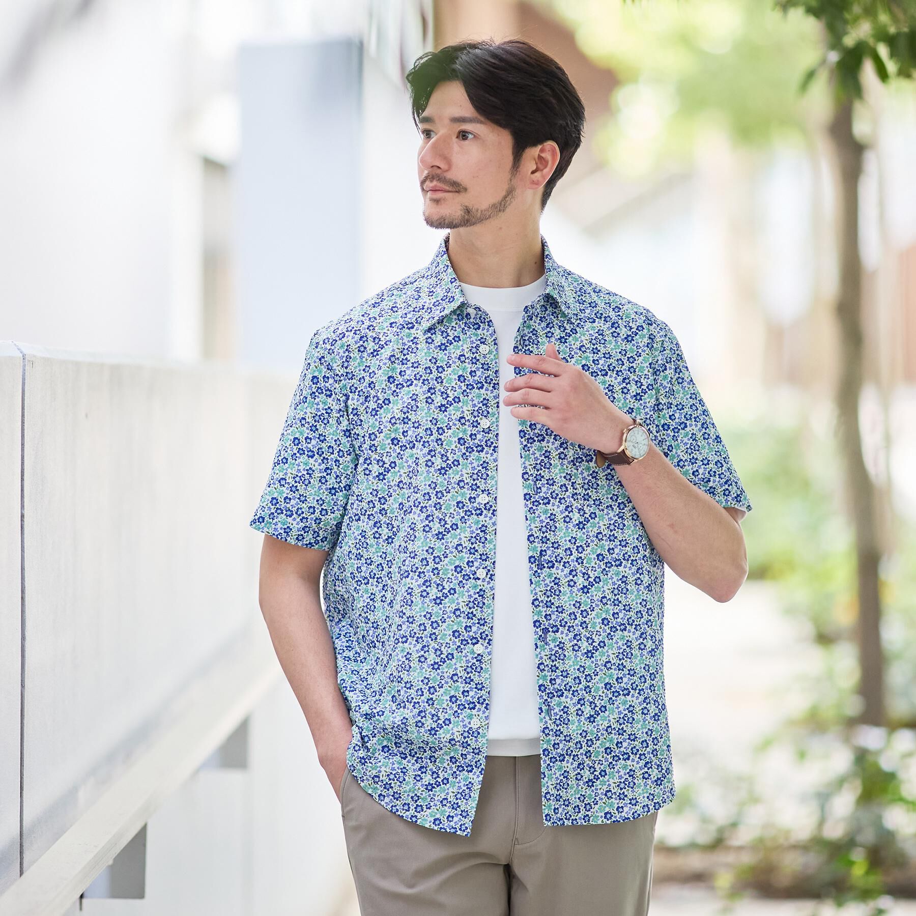 TAKEO KIKUCHI「【接触冷感】アイスクリアコットン Tシャツ」|Tシャツ・カットソー|