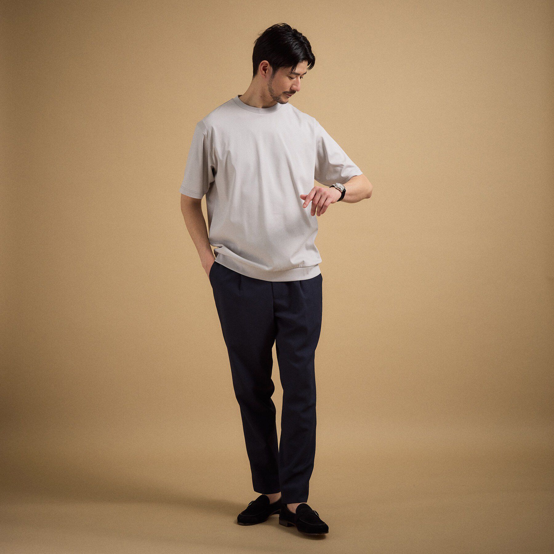 TAKEO KIKUCHI「【接触冷感】アイスクリアコットン Tシャツ」|Tシャツ・カットソー|