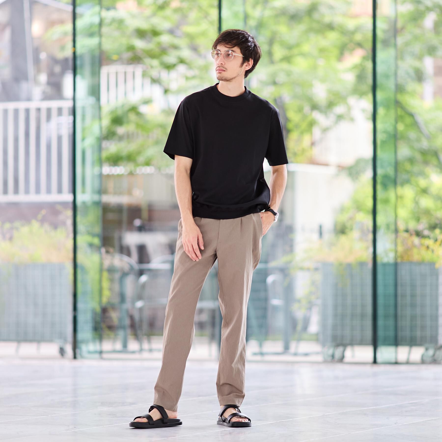 TAKEO KIKUCHI「【接触冷感】アイスクリアコットン Tシャツ」|Tシャツ・カットソー|