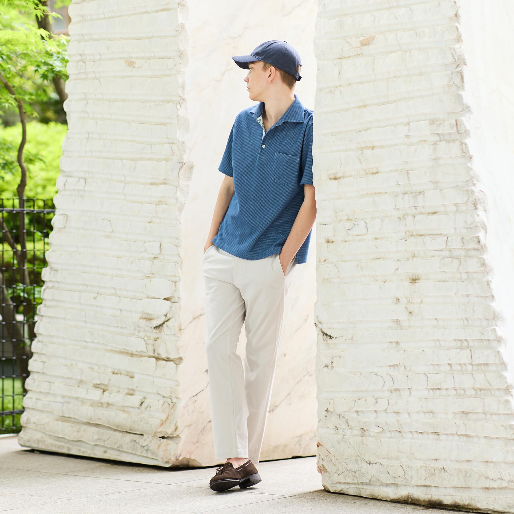 TAKEO KIKUCHI「【接触冷感/吸汗速乾】サイドゴアウエスト ストレートパンツ」|その他|