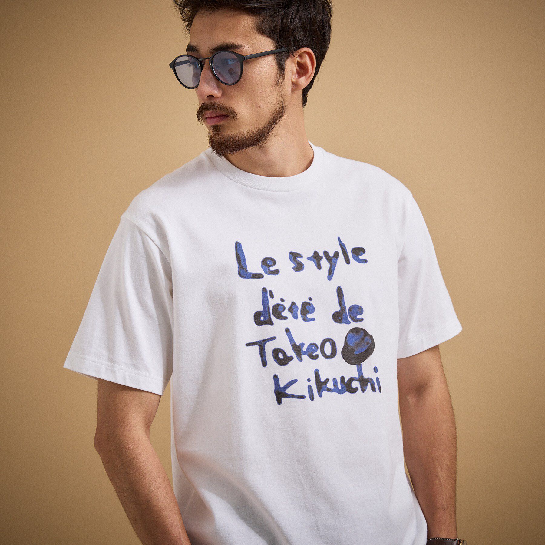 TAKEO KIKUCHI「水彩ペイント アートロゴTシャツ」|Tシャツ・カットソー|