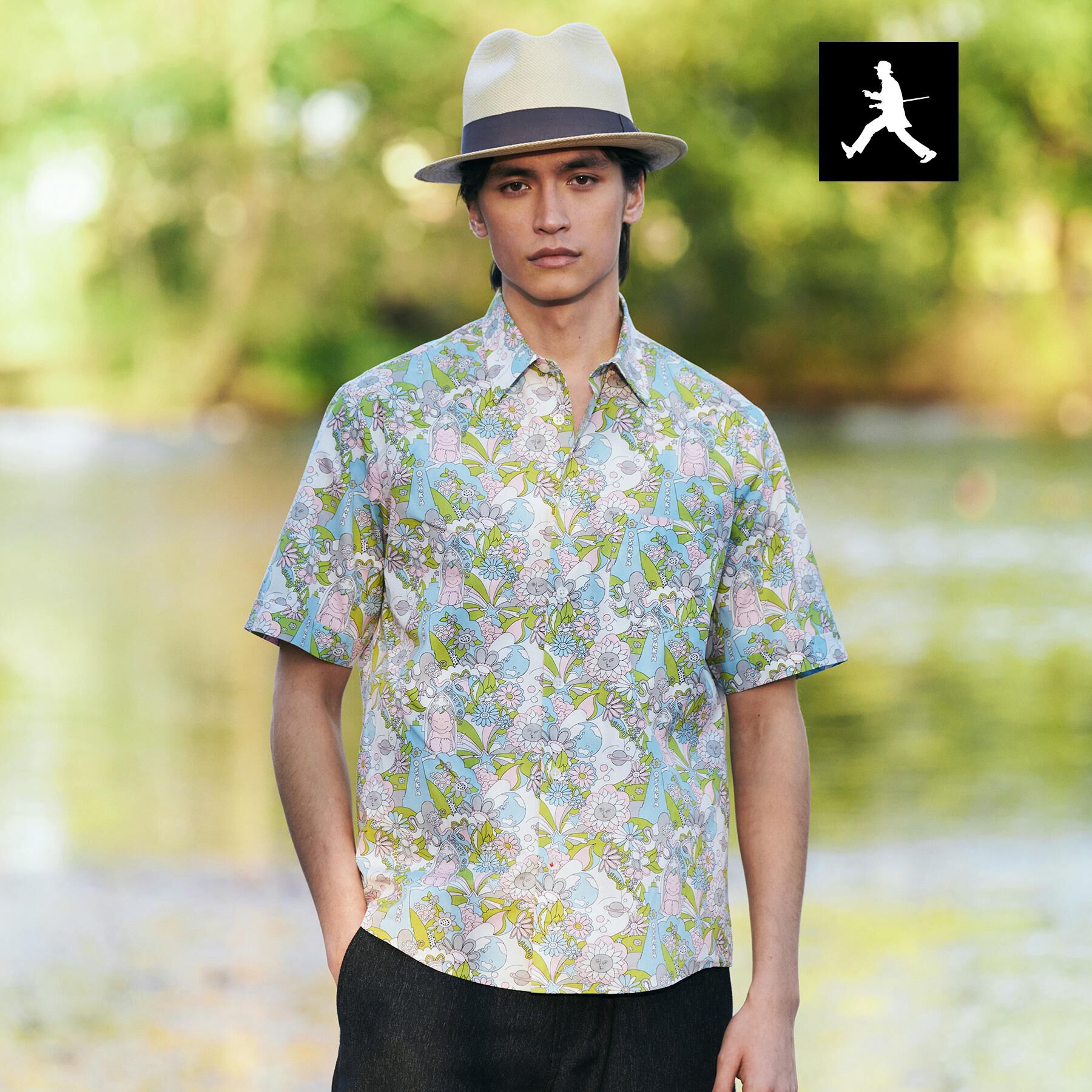 TAKEO KIKUCHI「【BOWLER HAT LABEL】ビリケンさんプリント 半袖シャツ」|シャツ・ブラウス|