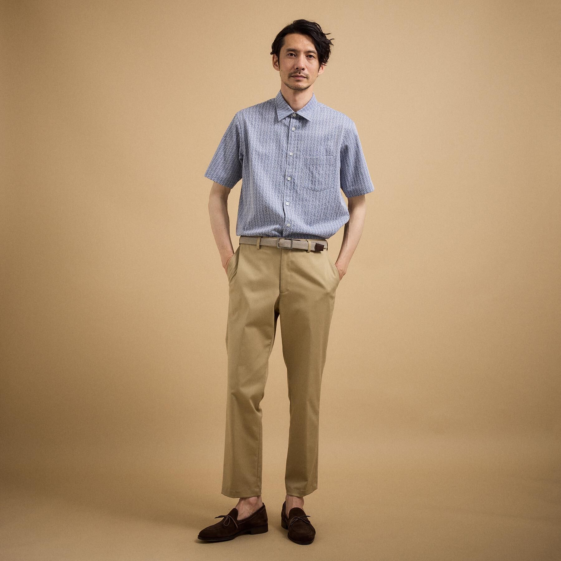 TAKEO KIKUCHI「【ゴルフにも】ゴムメッシュリバーシブルベルト」|ベルト|