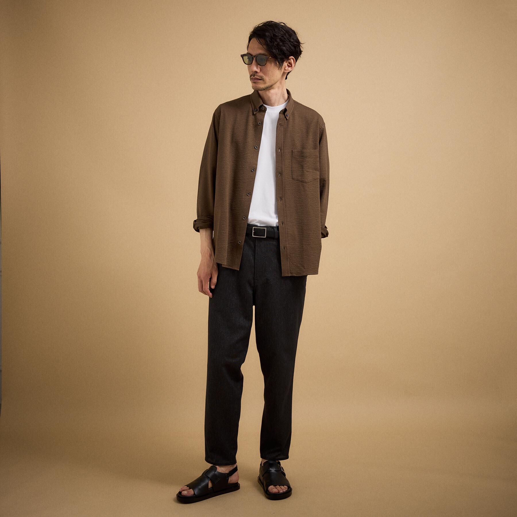 TAKEO KIKUCHI「【ゴルフにも】ゴムメッシュリバーシブルベルト」|ベルト|