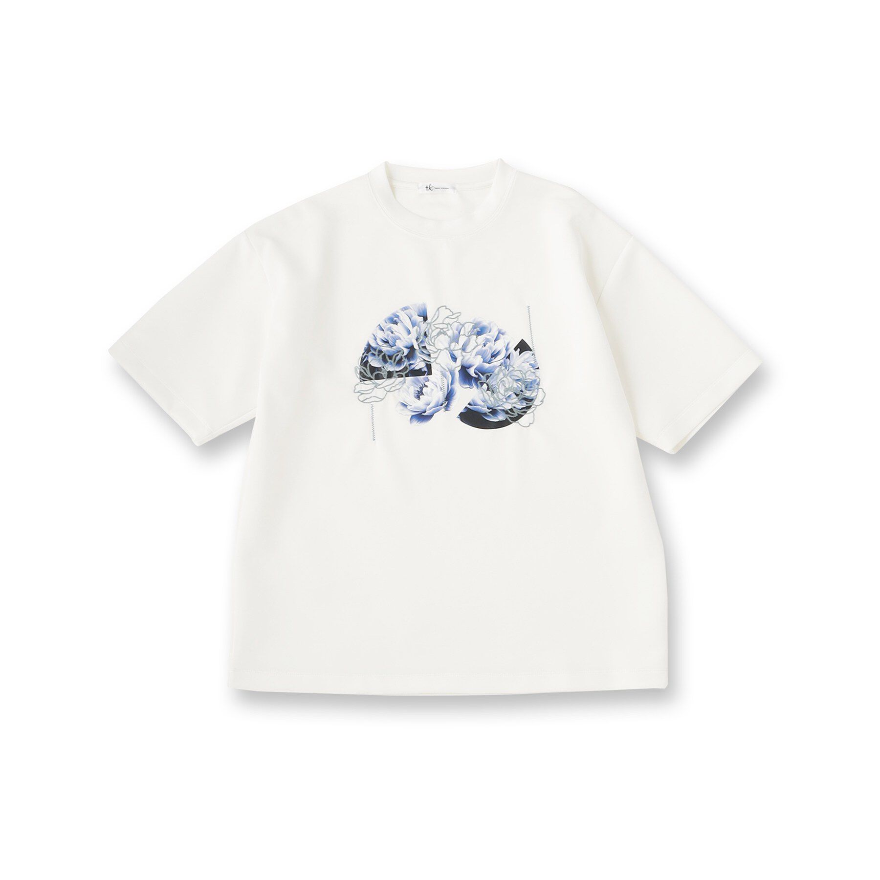tk.TAKEO KIKUCHI「フラワープリントTシャツ」|Tシャツ・カットソー|