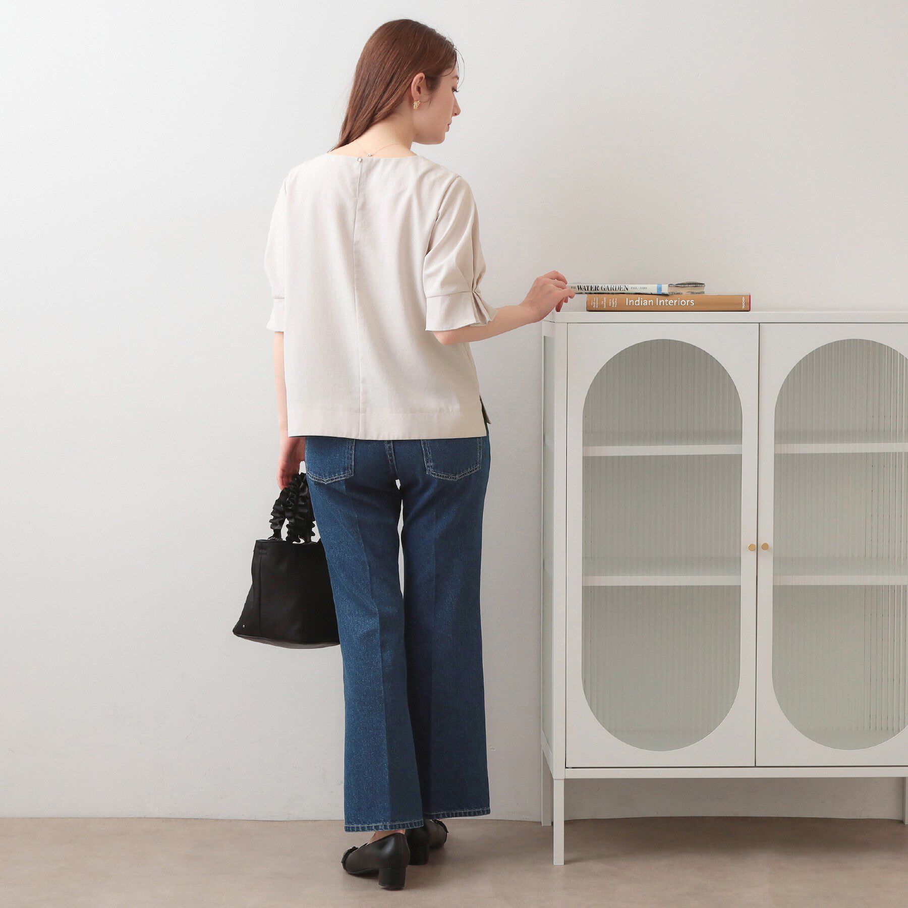 index「【接触冷感／吸水速乾】タックパフスリーブブラウス《防シワ／洗濯機OK／XS～3L／8col》」|シャツ・ブラウス|