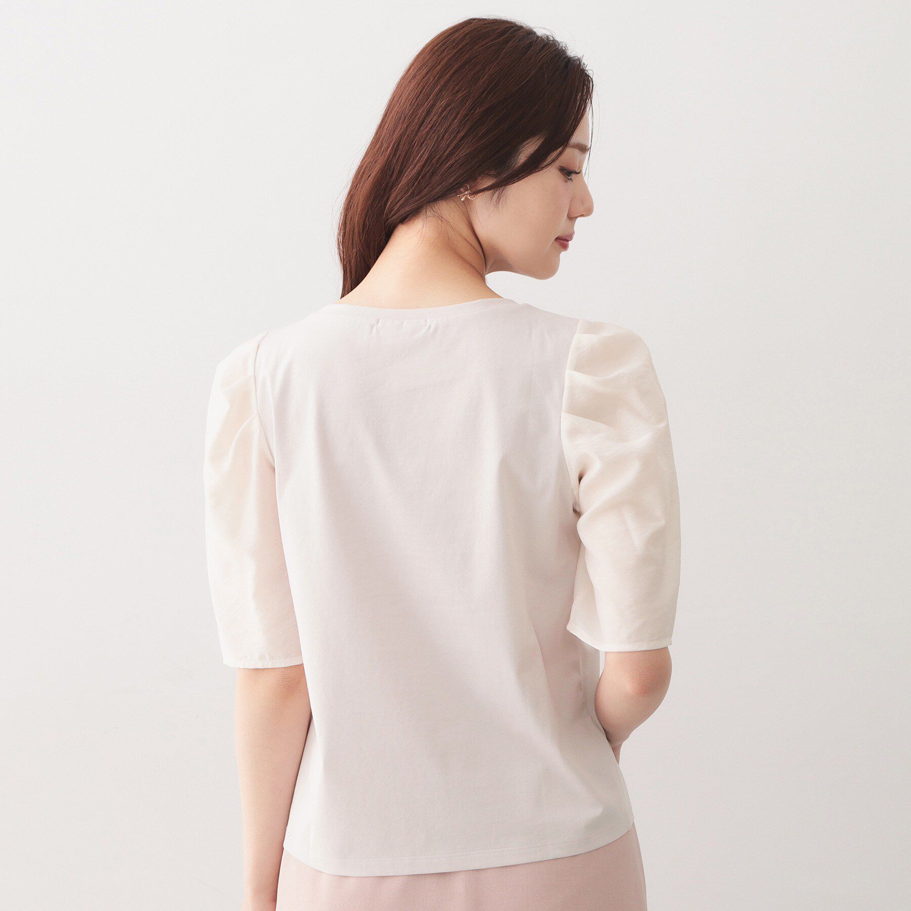 index「【UVケア／接触冷感】シアータックスリーブドッキングTシャツ《洗濯機OK》」|Tシャツ・カットソー|