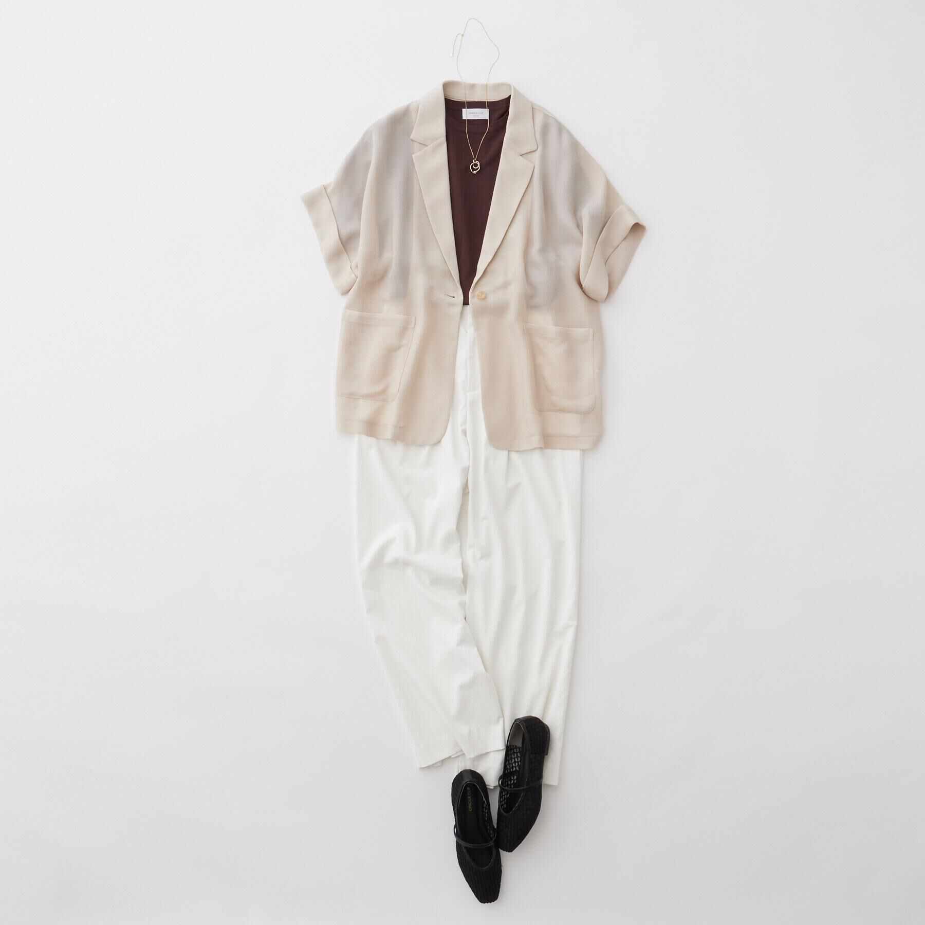 OPAQUE.CLIP「メッシュテーラードジャケット【洗濯機OK】」|テーラードジャケット|