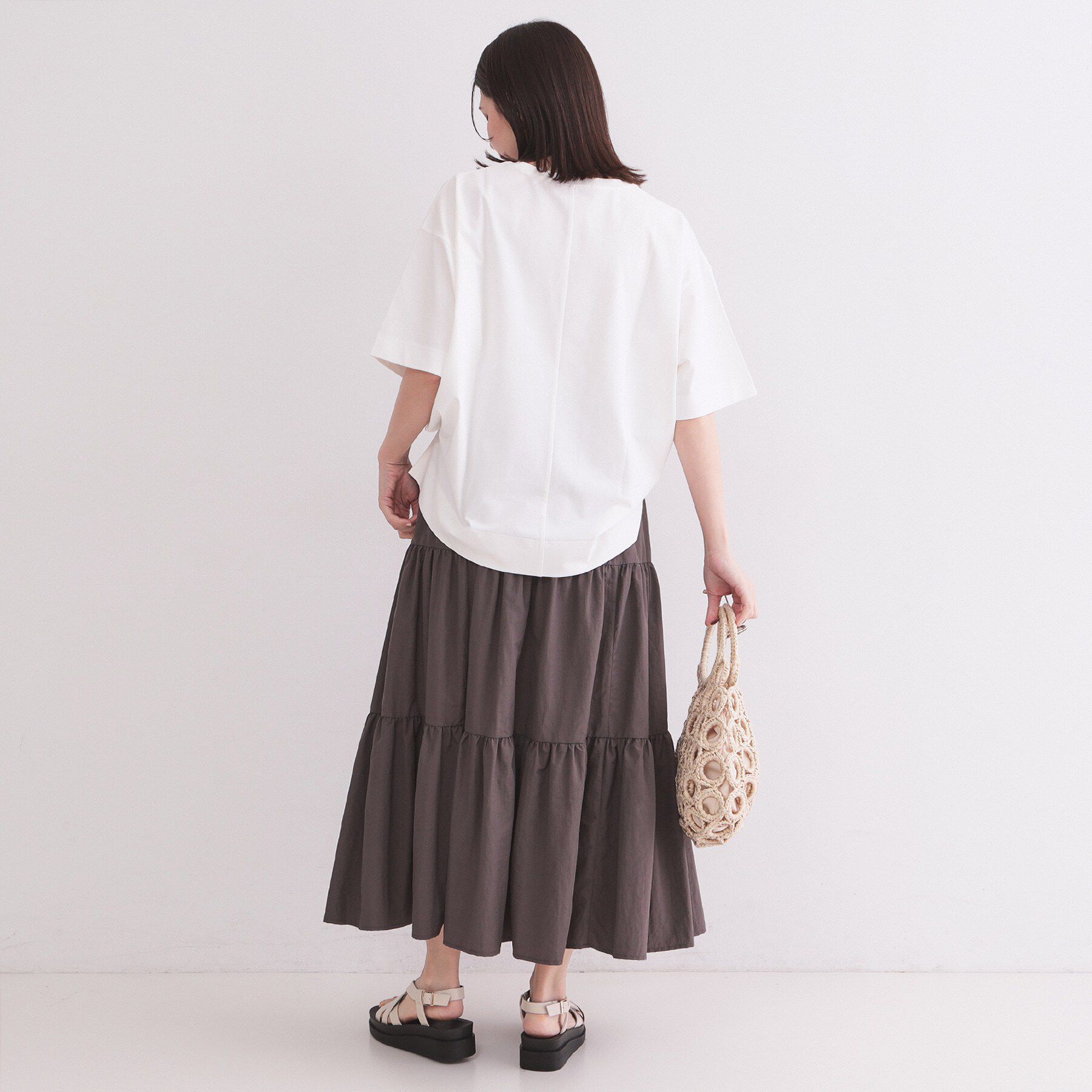 OPAQUE.CLIP「【接触冷感】リラクシーカットソー《洗濯機OK》」|Tシャツ・カットソー|