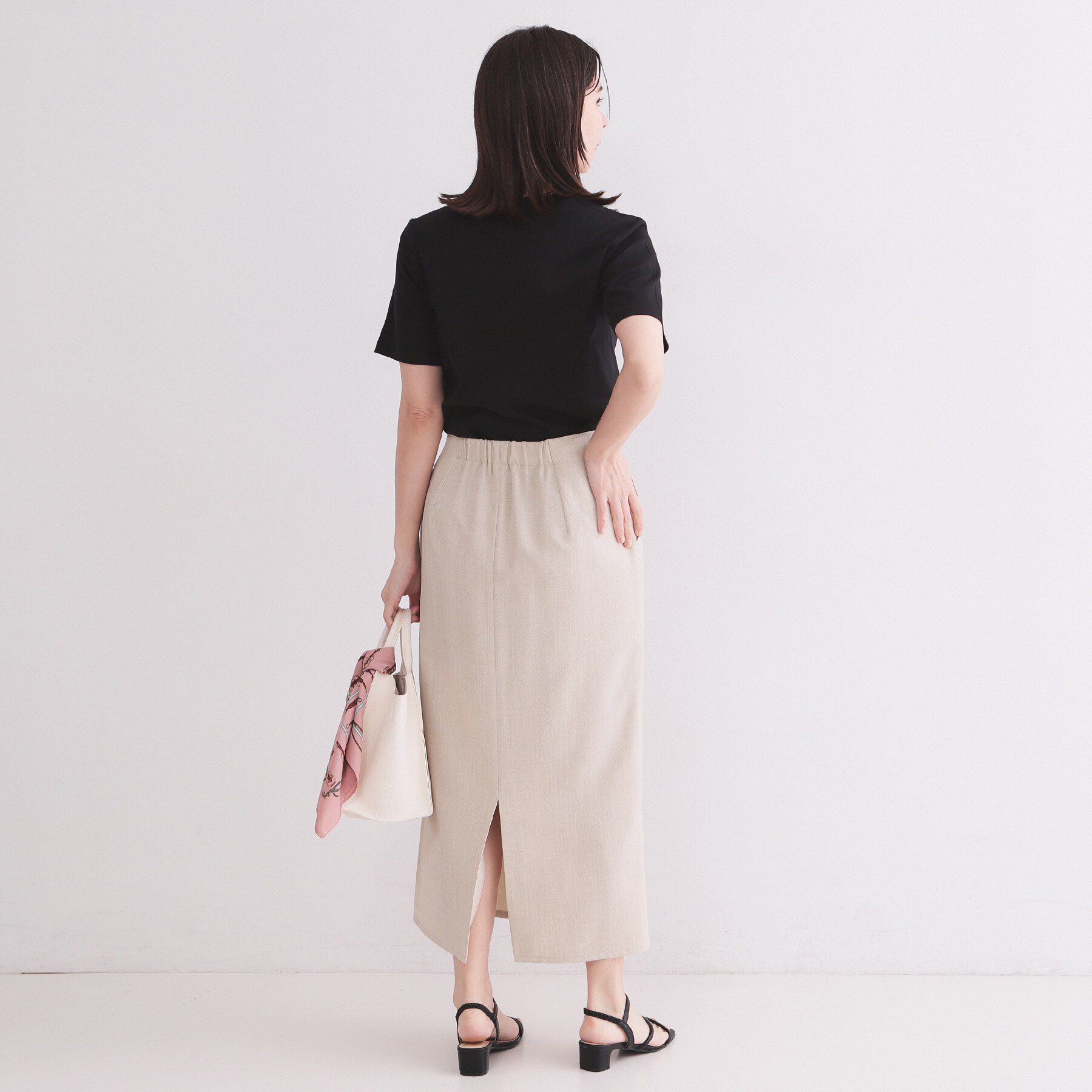 OPAQUE.CLIP「ベーシックTシャツ／オーガニックコットン混【洗濯機OK】」|Tシャツ・カットソー|
