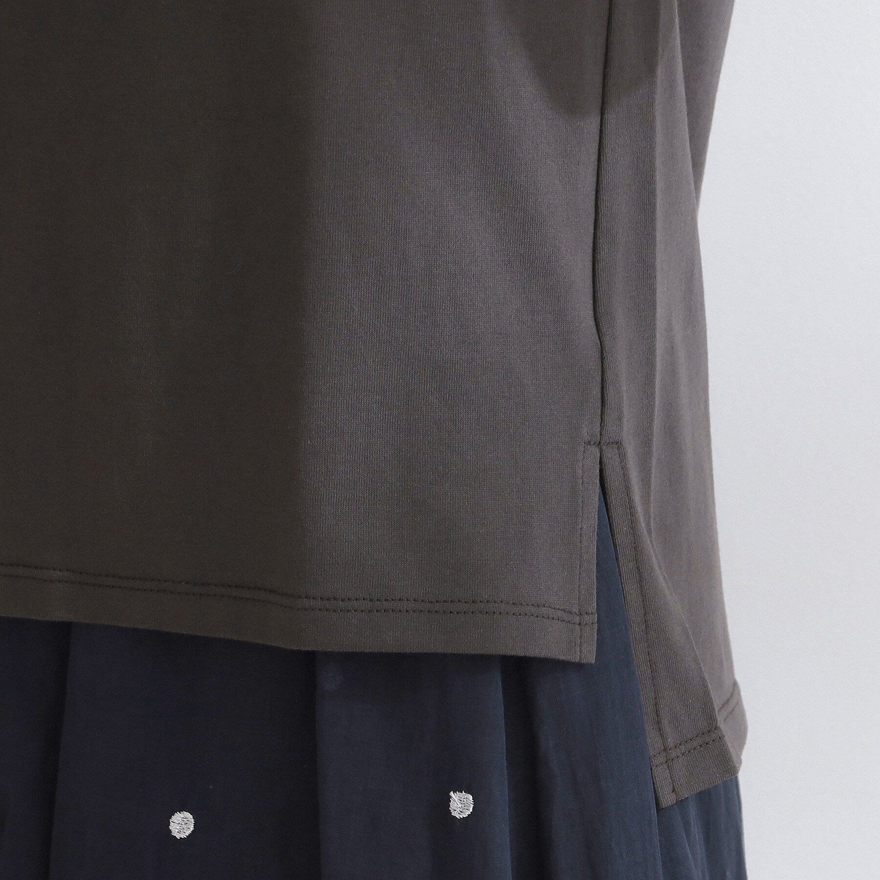 OPAQUE.CLIP「ロゴフレンチスリーブカットソー【洗濯機OK】」|Tシャツ・カットソー|