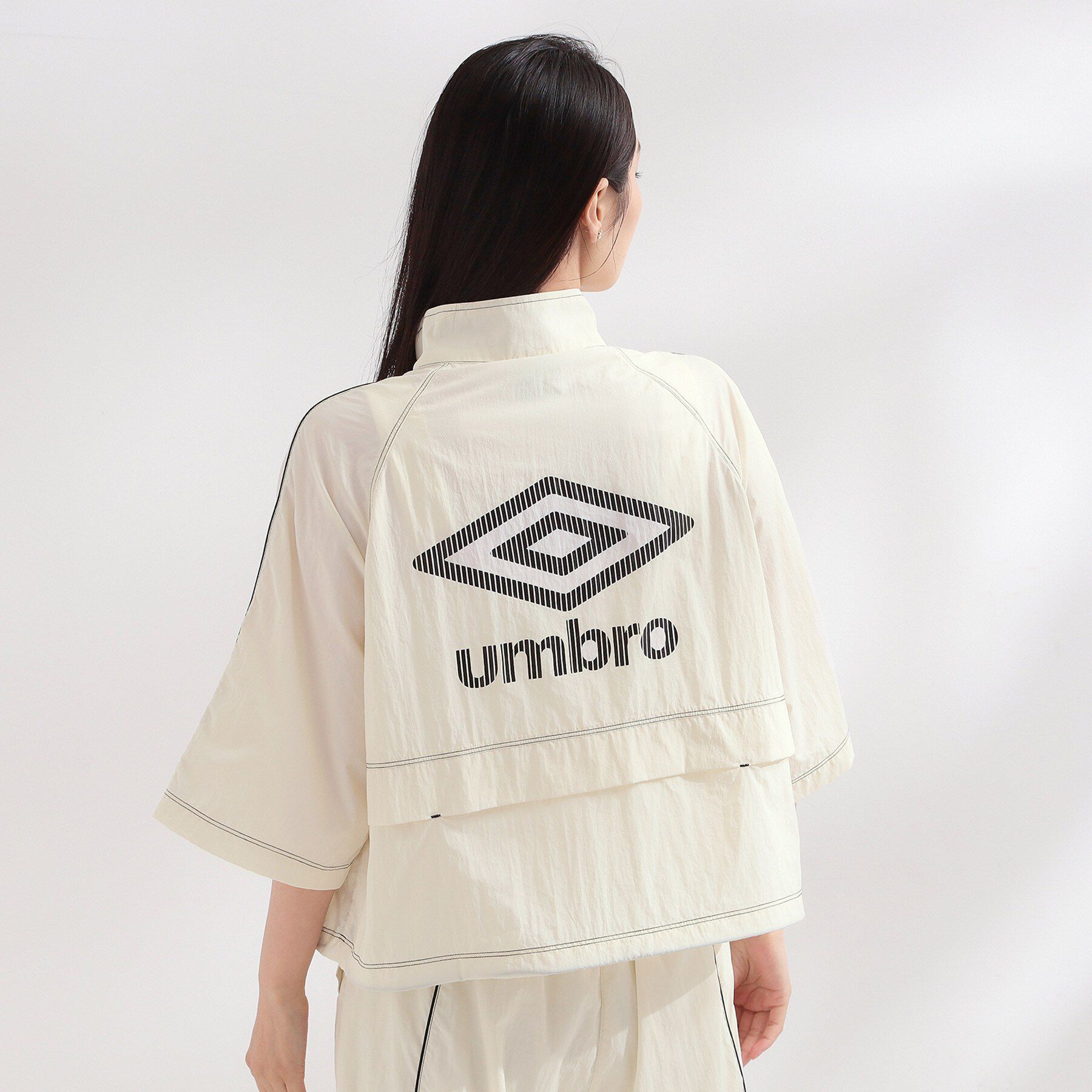 OPAQUE.CLIP「◆【umbro／アンブロ】シアーナイロン5分袖ZIPアップブルゾン」|ブルゾン・スタジャン|