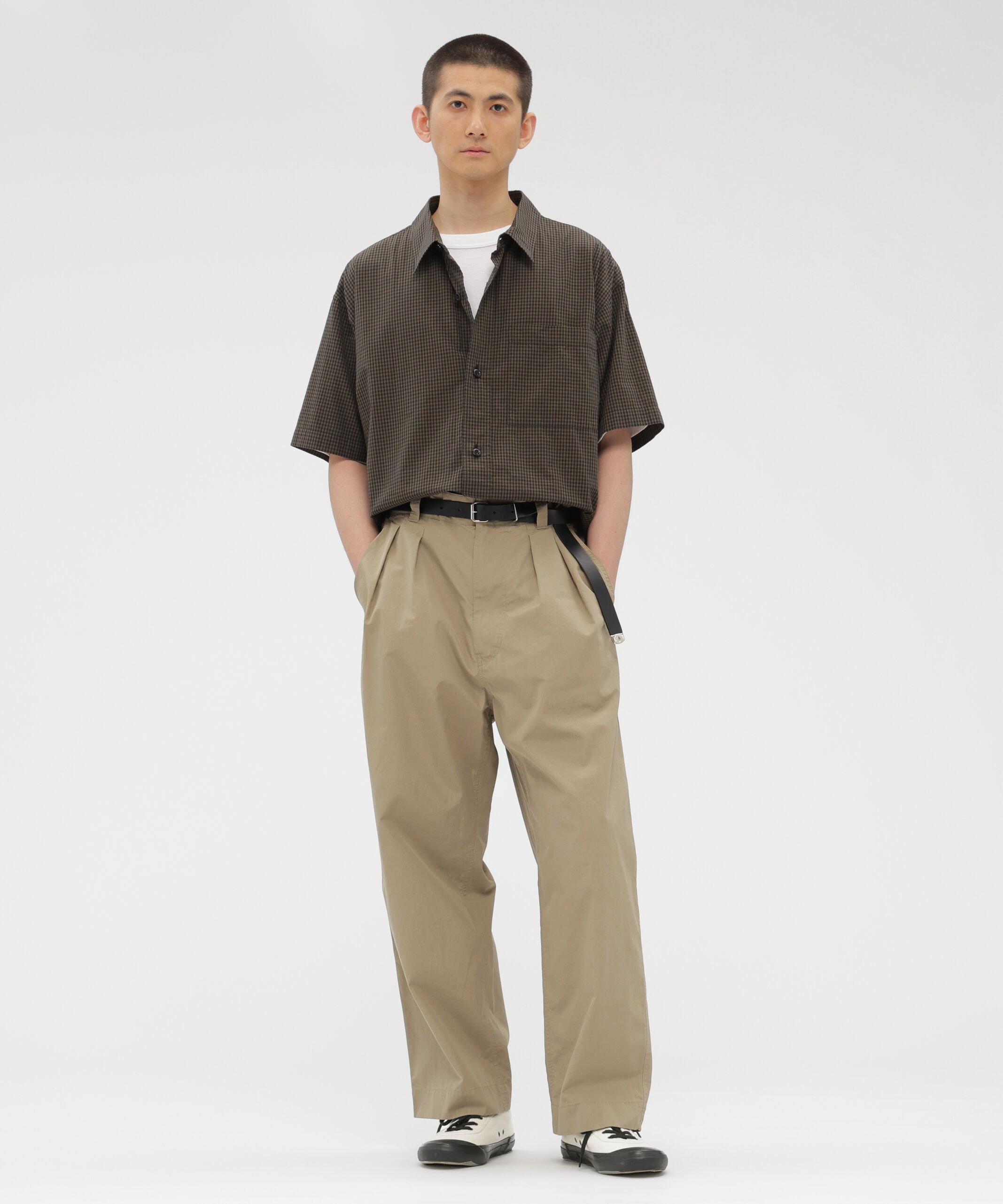 MHL.「FINE COMPACT COTTON POPLIN TROUSERS」|その他|DARK STONE4