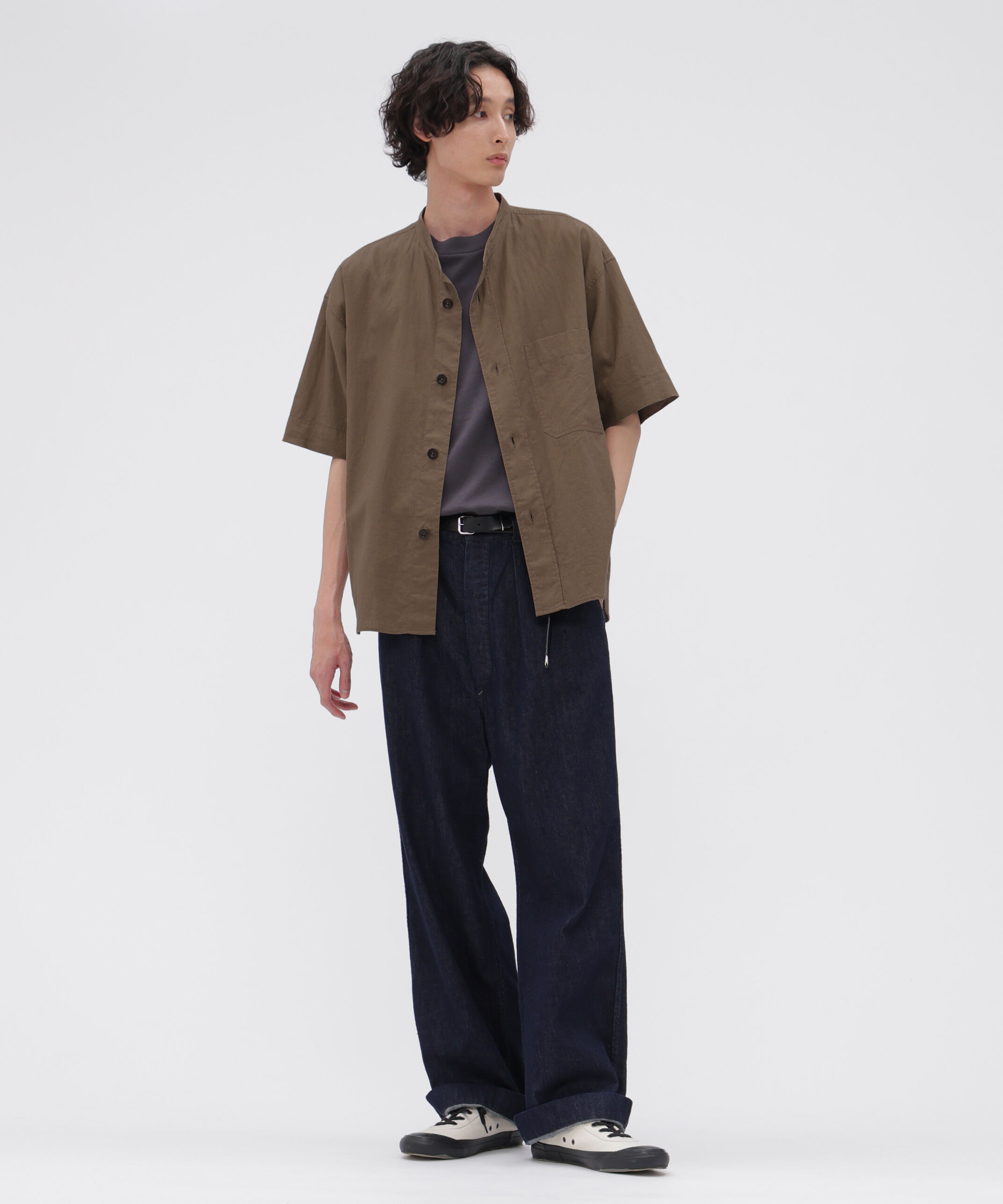 MHL.「SURFACE DYED COTTON LINEN SHIRT」|シャツ・ブラウス|