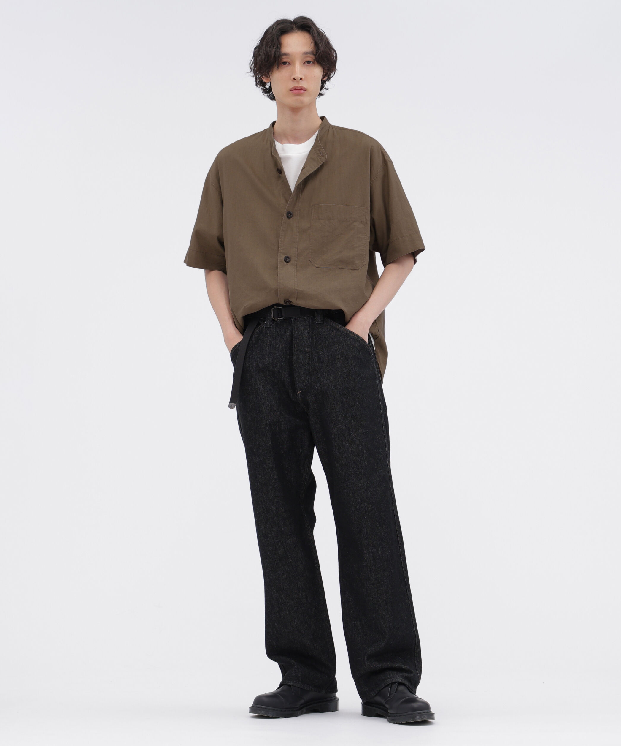 MHL.「SURFACE DYED COTTON LINEN SHIRT」|シャツ・ブラウス|