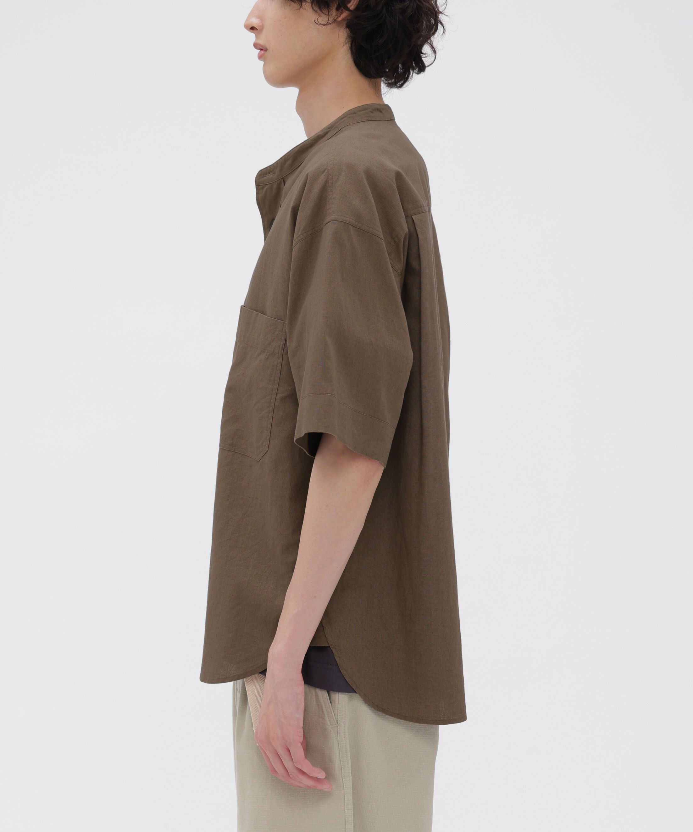MHL.「SURFACE DYED COTTON LINEN SHIRT」|シャツ・ブラウス|