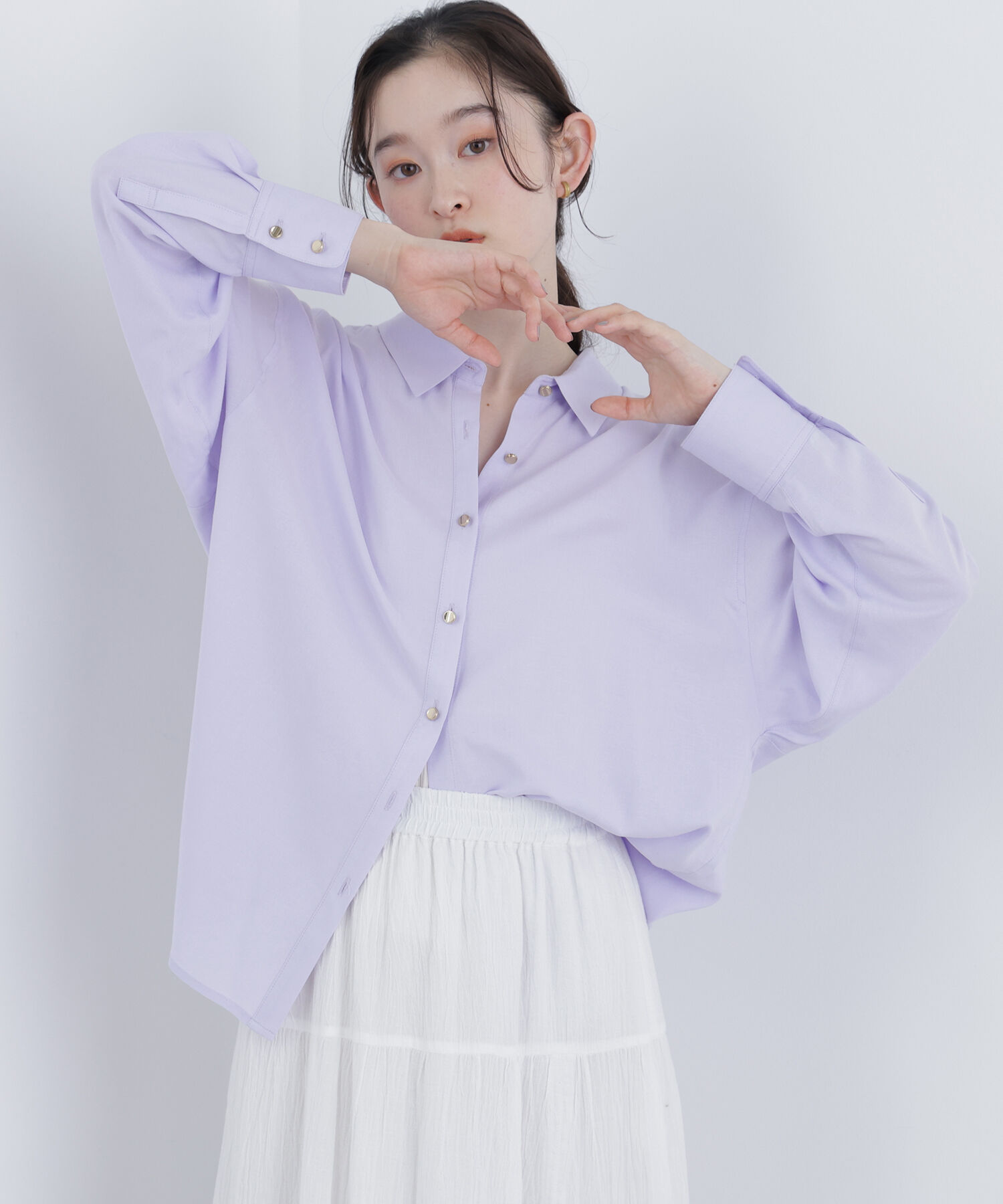  「〈N.〉リネンブレンドシャツ」|シャツ・ブラウス|