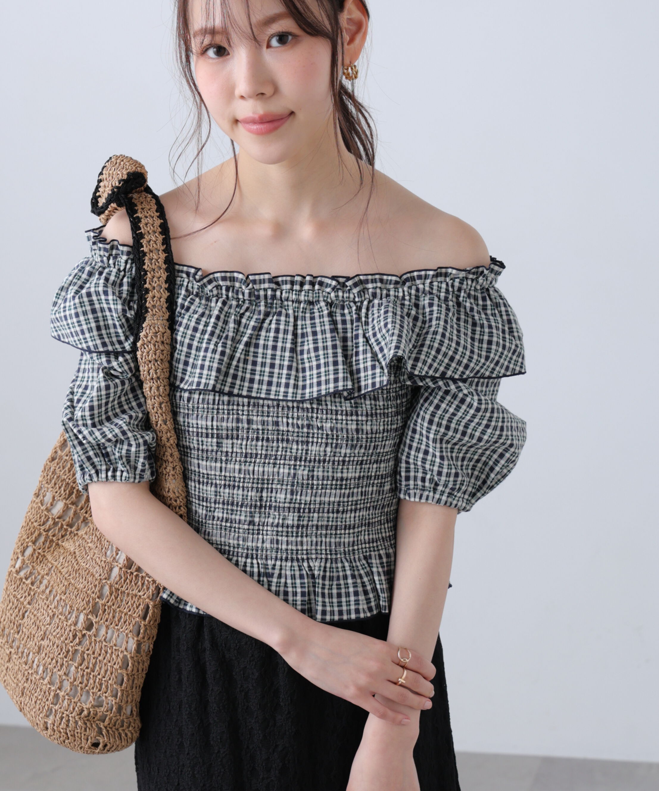  「2wayオフショルペプラムブラウス」|シャツ・ブラウス|