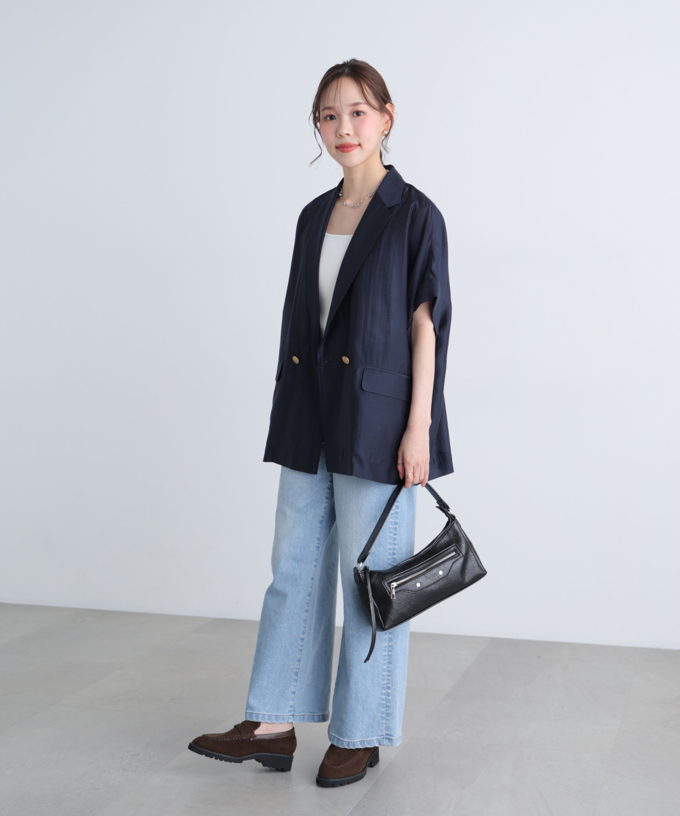  「〈MFM〉金ボタンシアー半袖ジャケット」|その他|