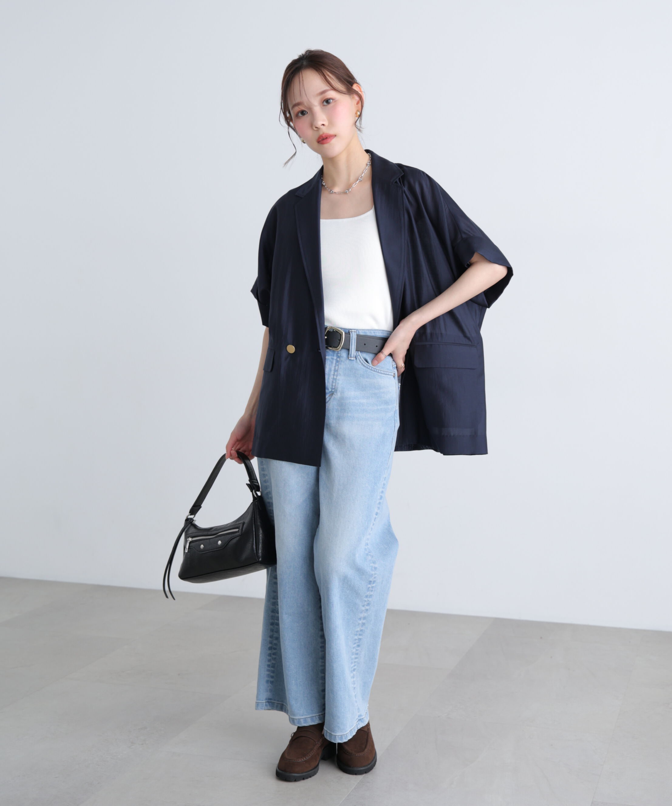  「〈MFM〉金ボタンシアー半袖ジャケット」|その他|