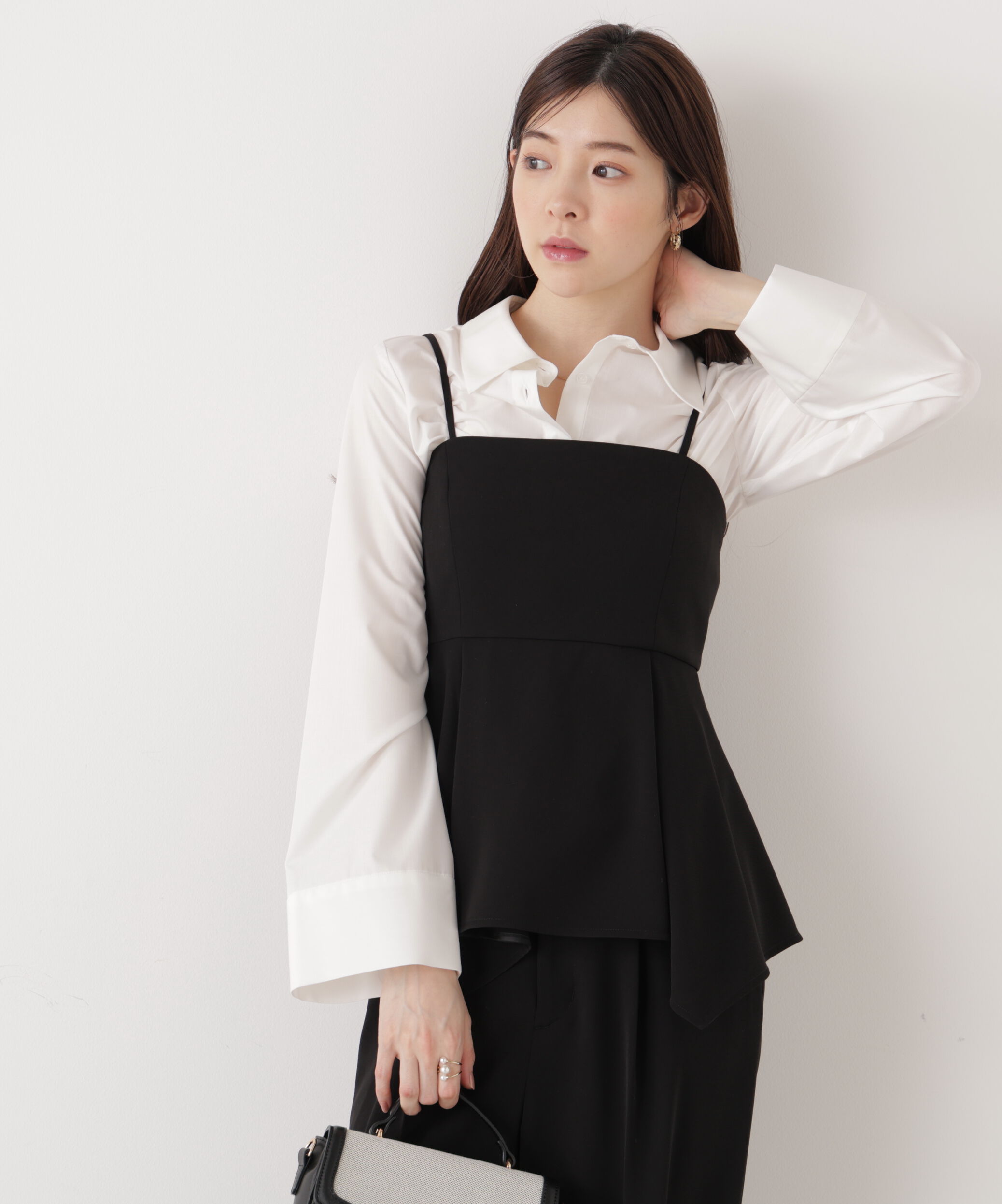 PROPORTION BODY DRESSING「〈a/mie〉フレアースリーブシャツ　26SS」|シャツ・ブラウス|