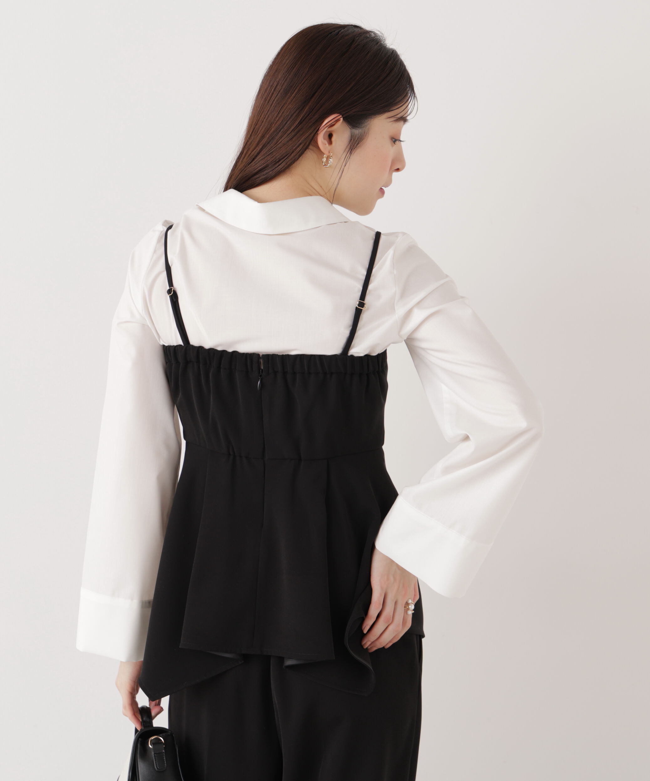 PROPORTION BODY DRESSING「〈a/mie〉フレアースリーブシャツ　26SS」|シャツ・ブラウス|