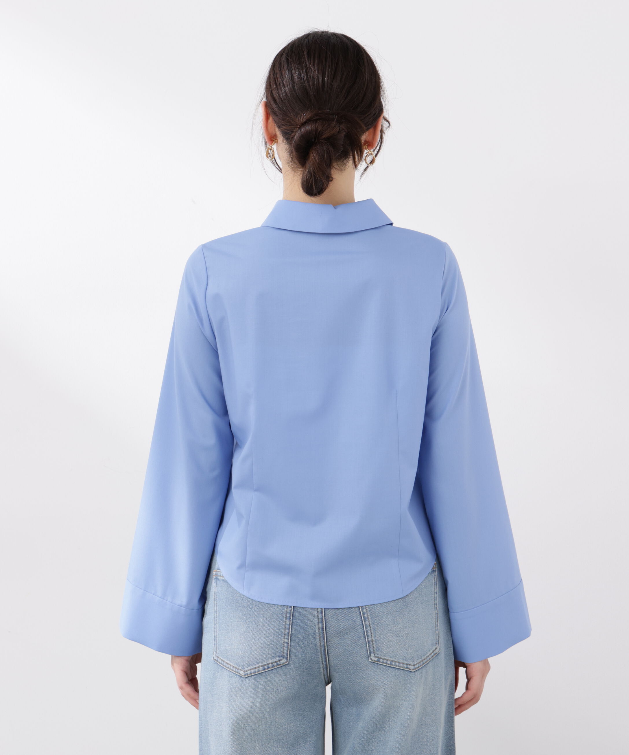 PROPORTION BODY DRESSING「〈a/mie〉フレアースリーブシャツ　26SS」|シャツ・ブラウス|