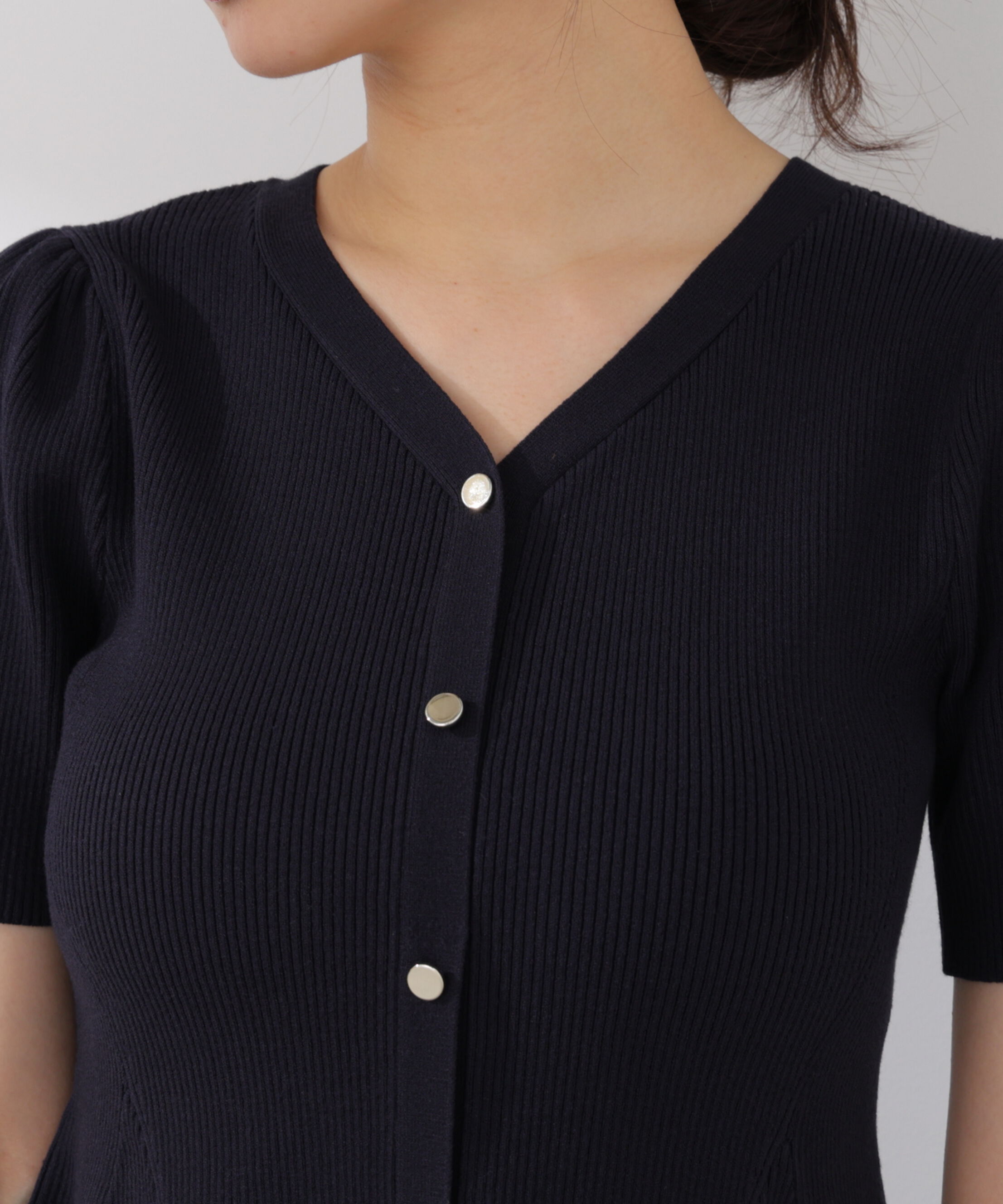 PROPORTION BODY DRESSING「レース付きペプラムニットセット 26SS」|ワンピース|