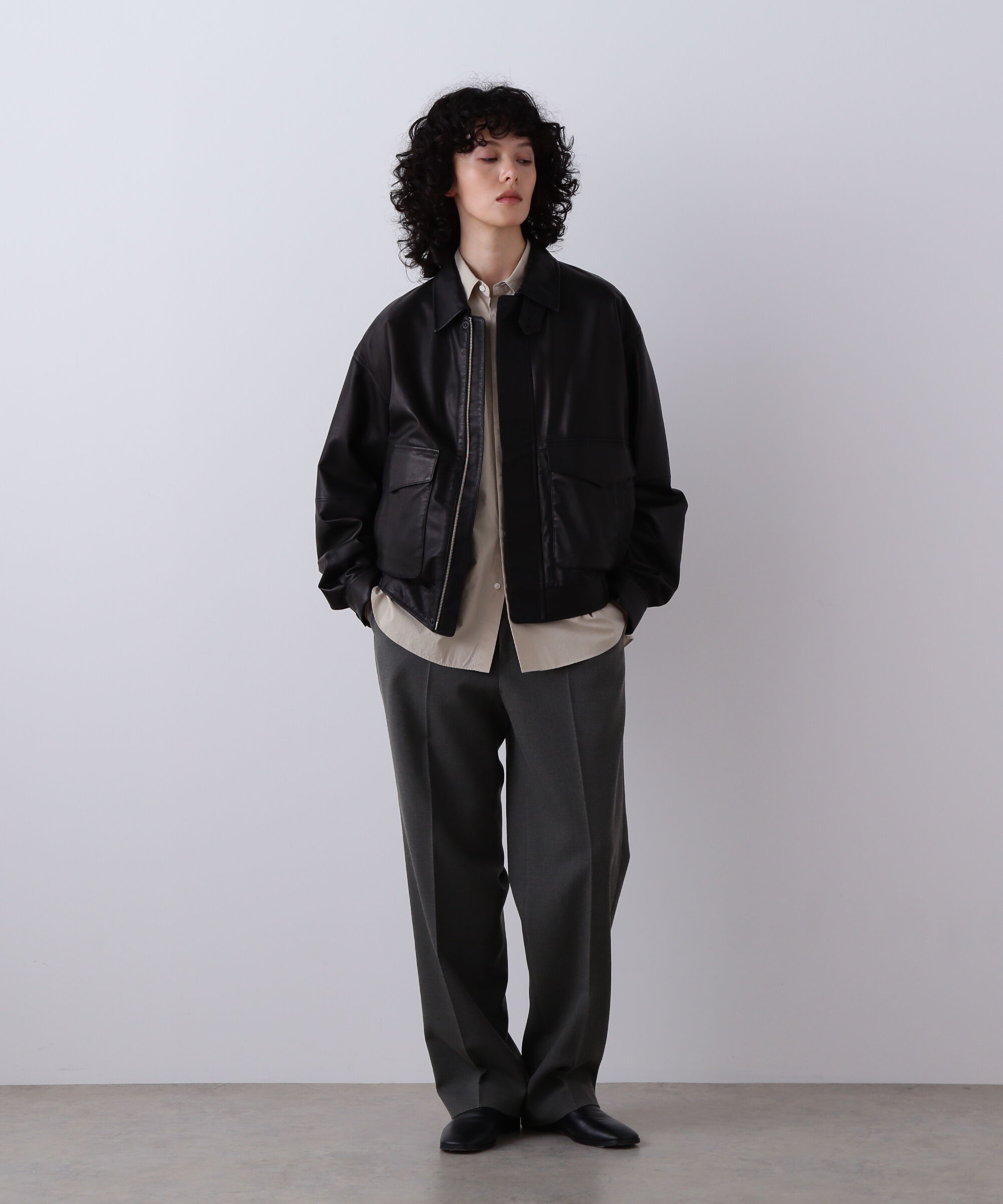 YLEVE 「YLEVE / VINTAGE PIGMENTDYE WOOL TROUSERS」|その他|