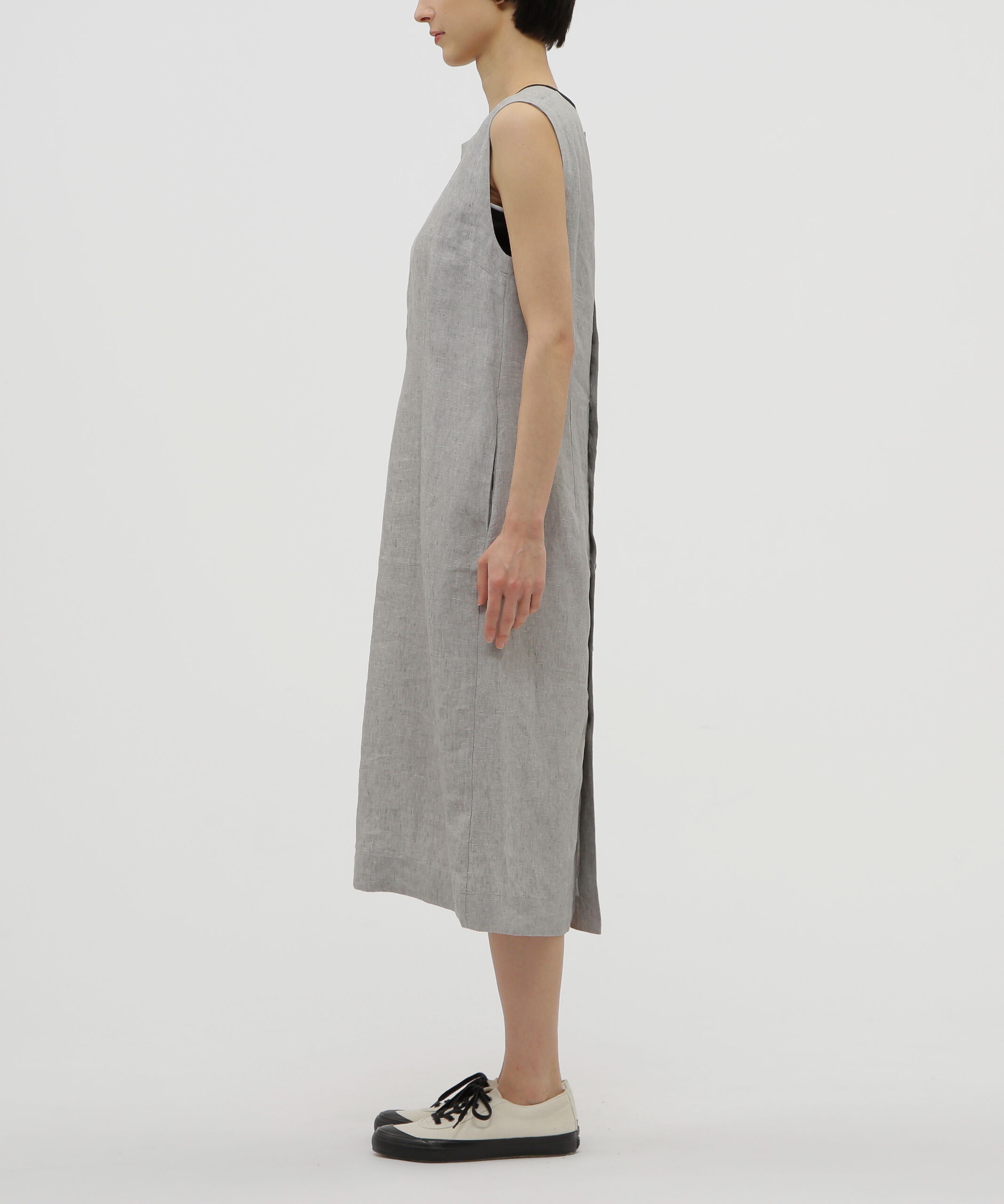  「YARN DYED LINEN DRESS」|ワンピース|
