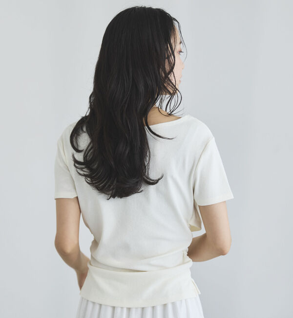 archives「【ＯＮかわ】ハーフスリーブクロスタックドレープオフショルＴＯＰＳ」|Tシャツ・カットソー|