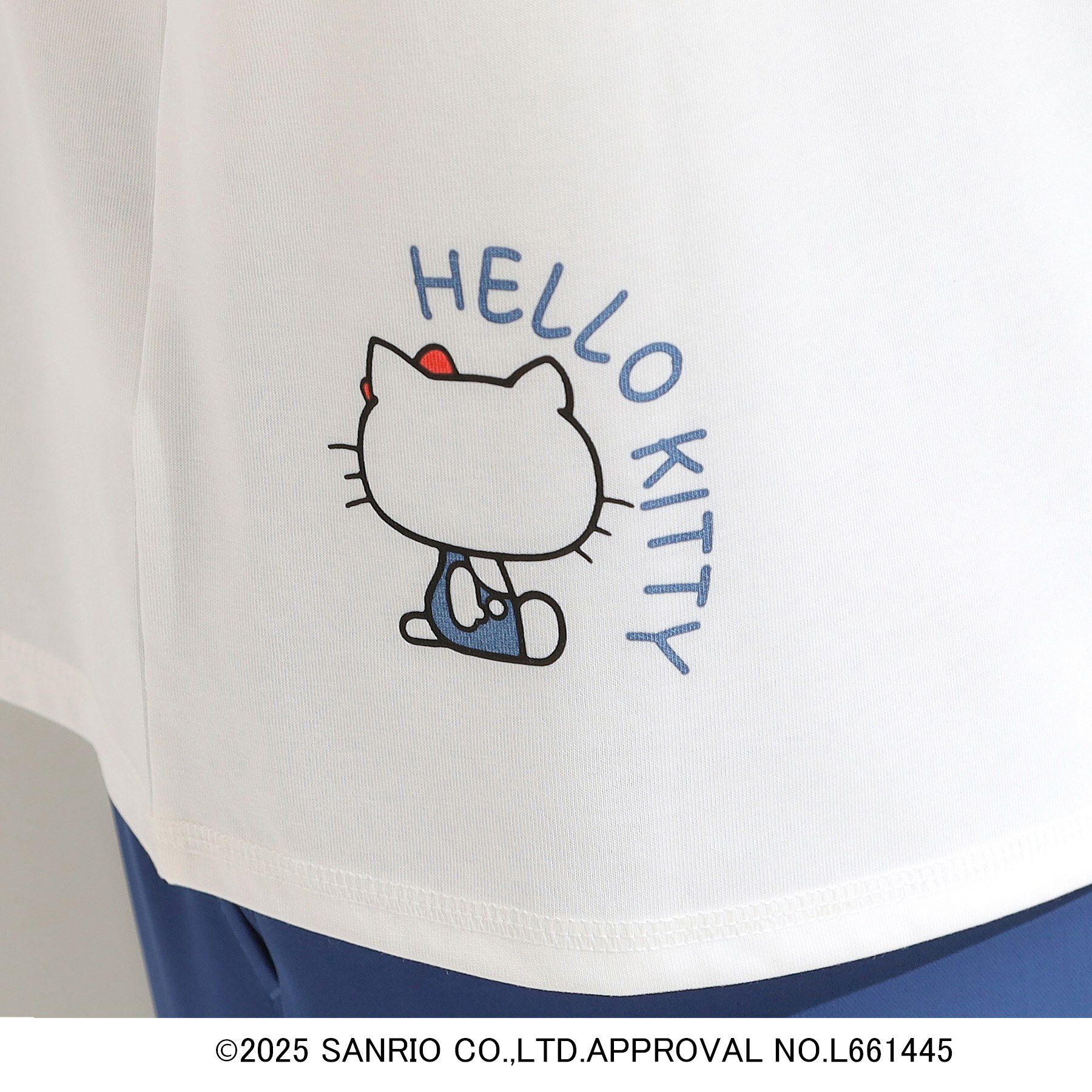 SHOO･LA･RUE「【HELLO KITTYコラボ】【SHOO ICE／汗染み軽減／UVカット】コンパクトTシャツ」|Tシャツ・カットソー|
