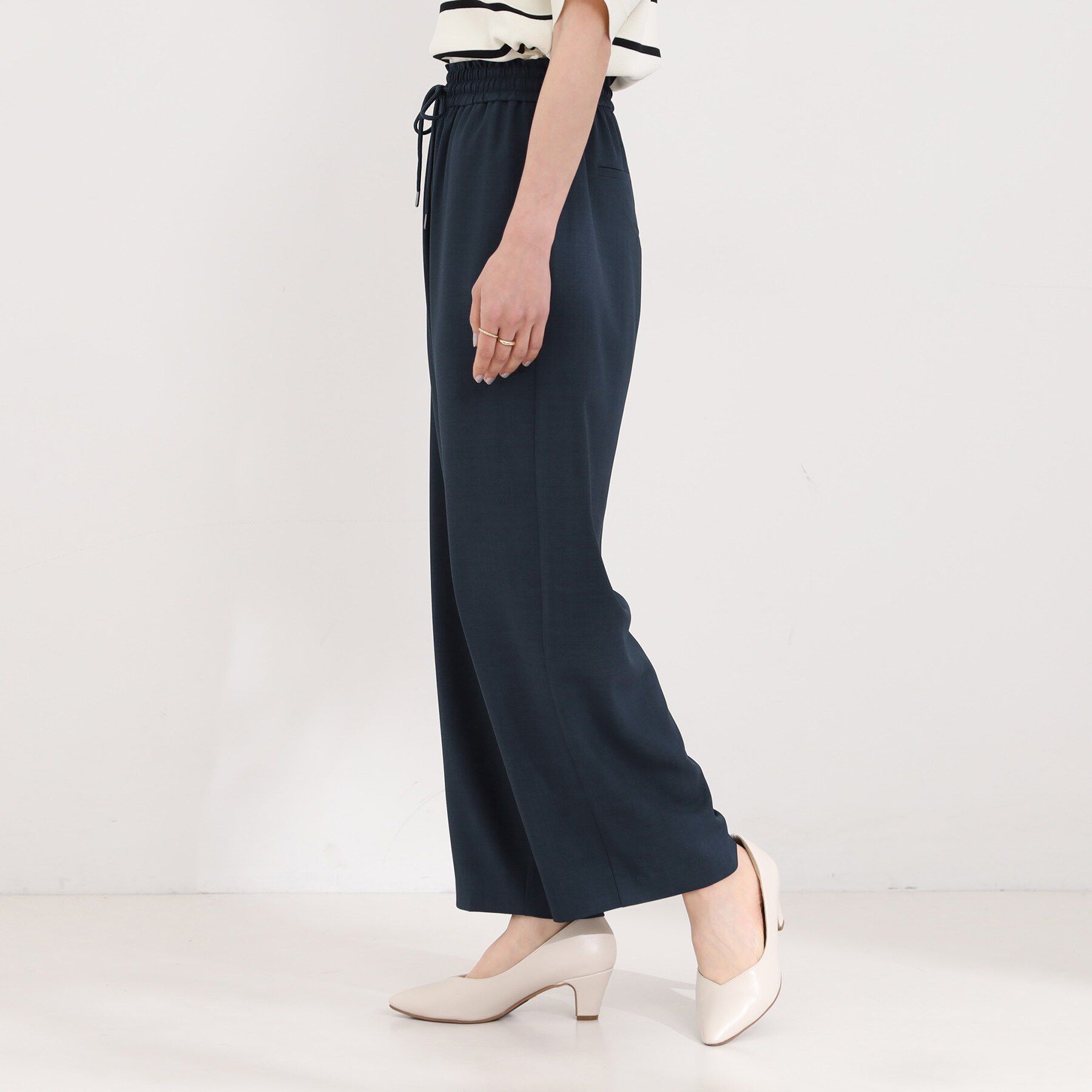 SHOO･LA･RUE「【ひんやり/着丈選べる/セットアップ可】洗濯後しわになりにくい とろみワイドパンツ」|その他|