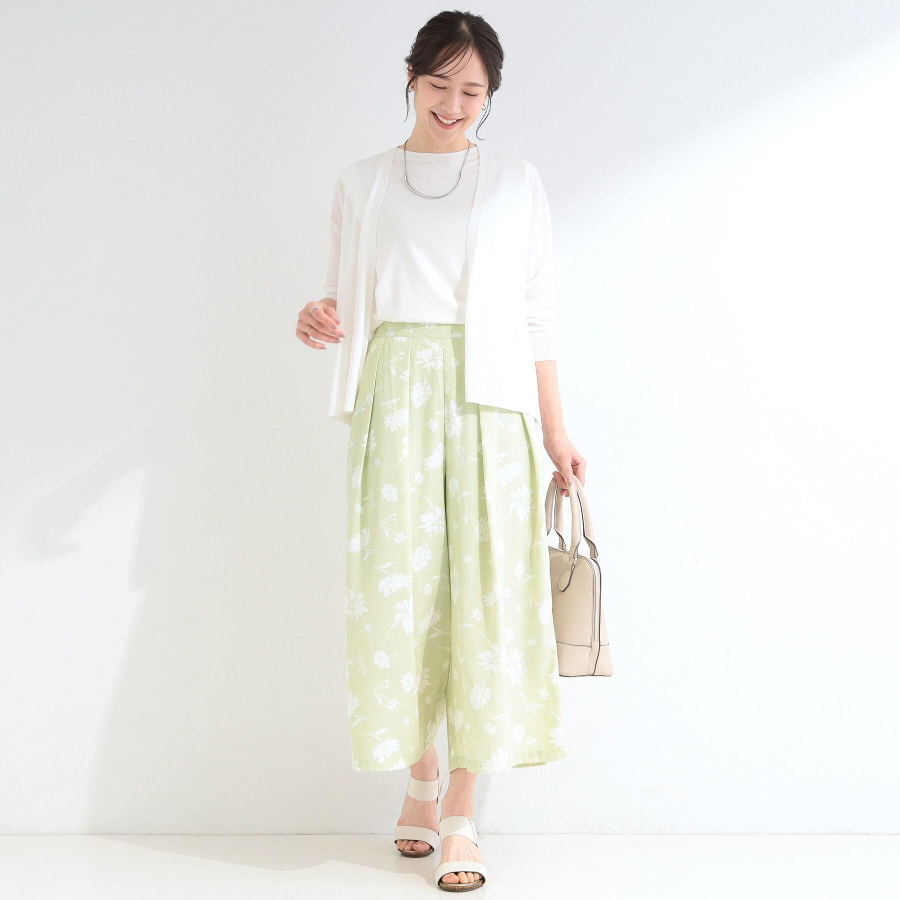 SHOO･LA･RUE「【ひんやり/洗濯機可/S-LL】オンにもオフにも マルチに使えるボタンレスカーディガン」|カーディガン|