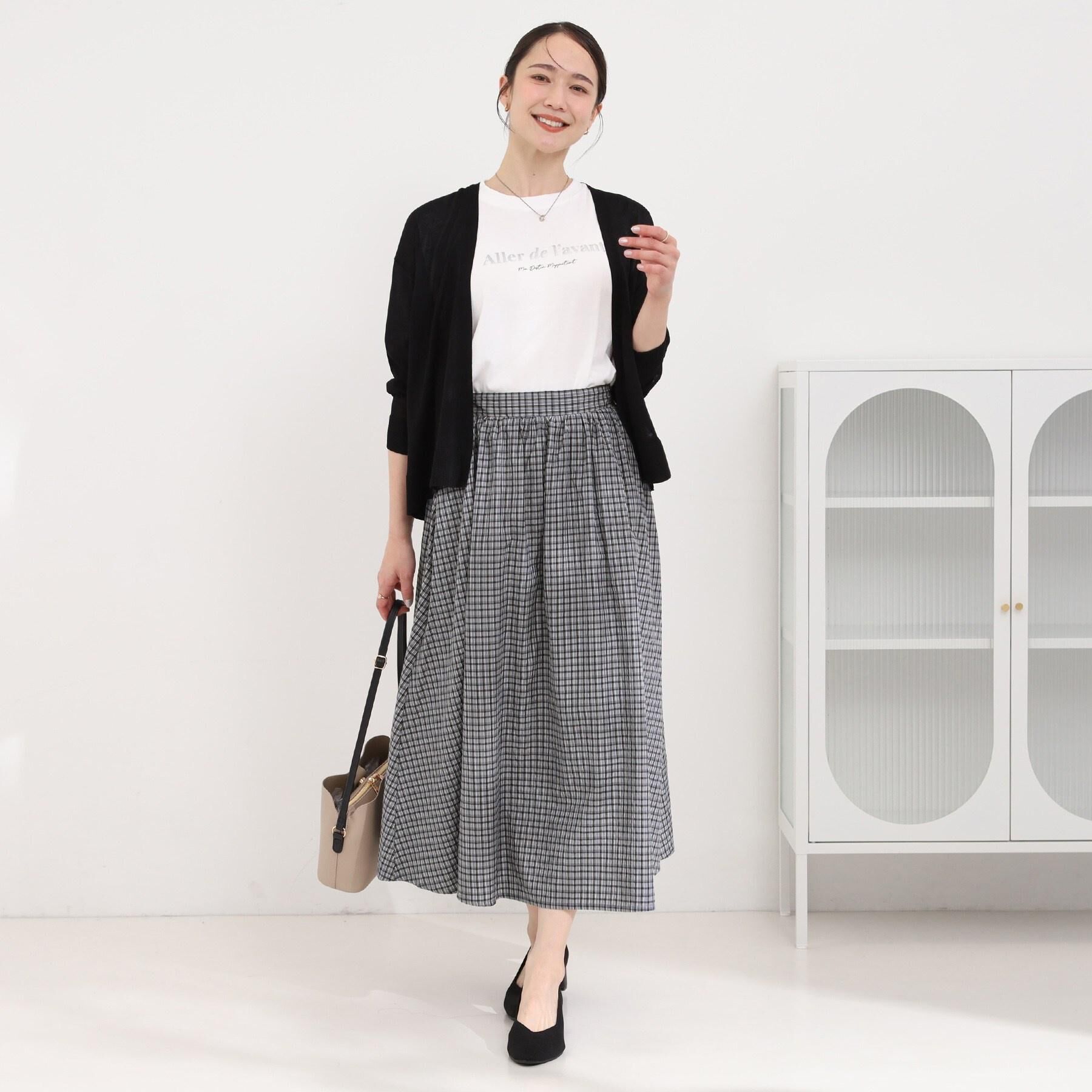 SHOO･LA･RUE「【ひんやり/洗濯機可/S-LL】オンにもオフにも マルチに使えるボタンレスカーディガン」|カーディガン|