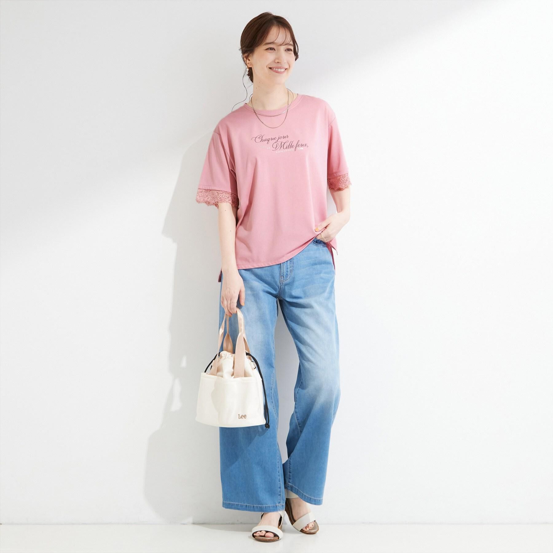 SHOO･LA･RUE「【ひんやり】夏でも快適 ライトオンスデニムワイドパンツ」|その他|