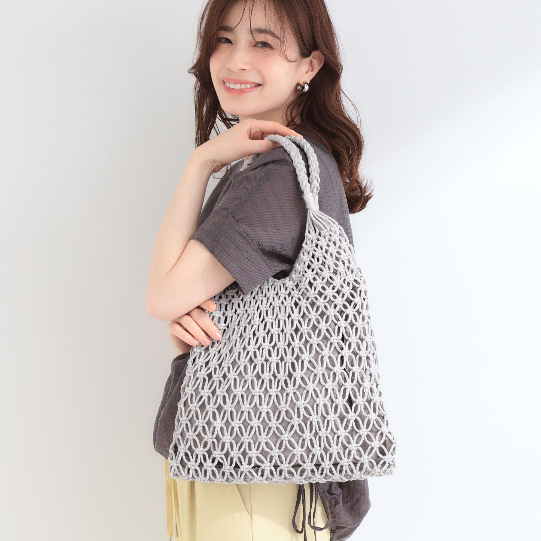 SHOO･LA･RUE「マクラメトートバッグ」|トートバッグ|