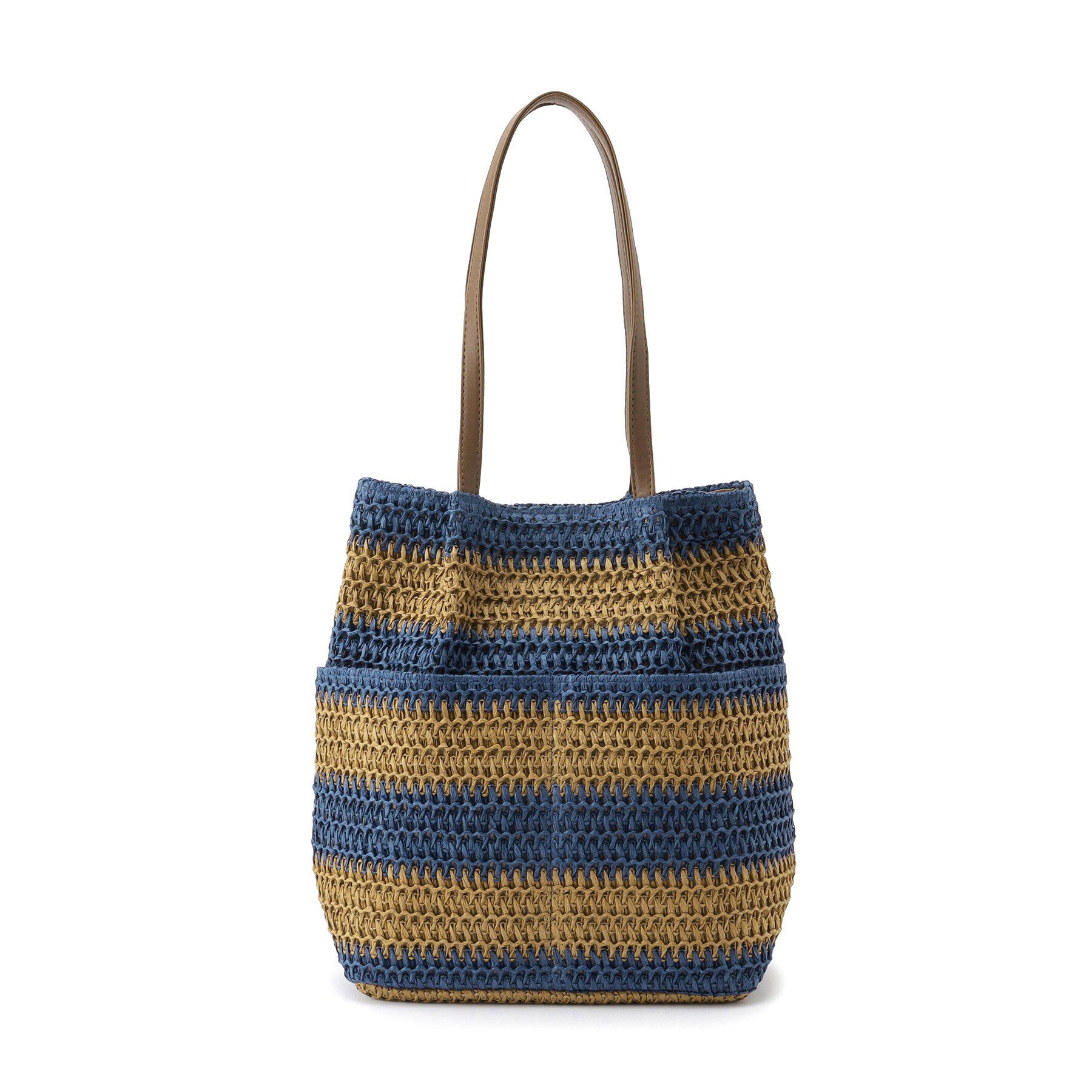 SHOO･LA･RUE「雑材シートボーダートート」|トートバッグ|