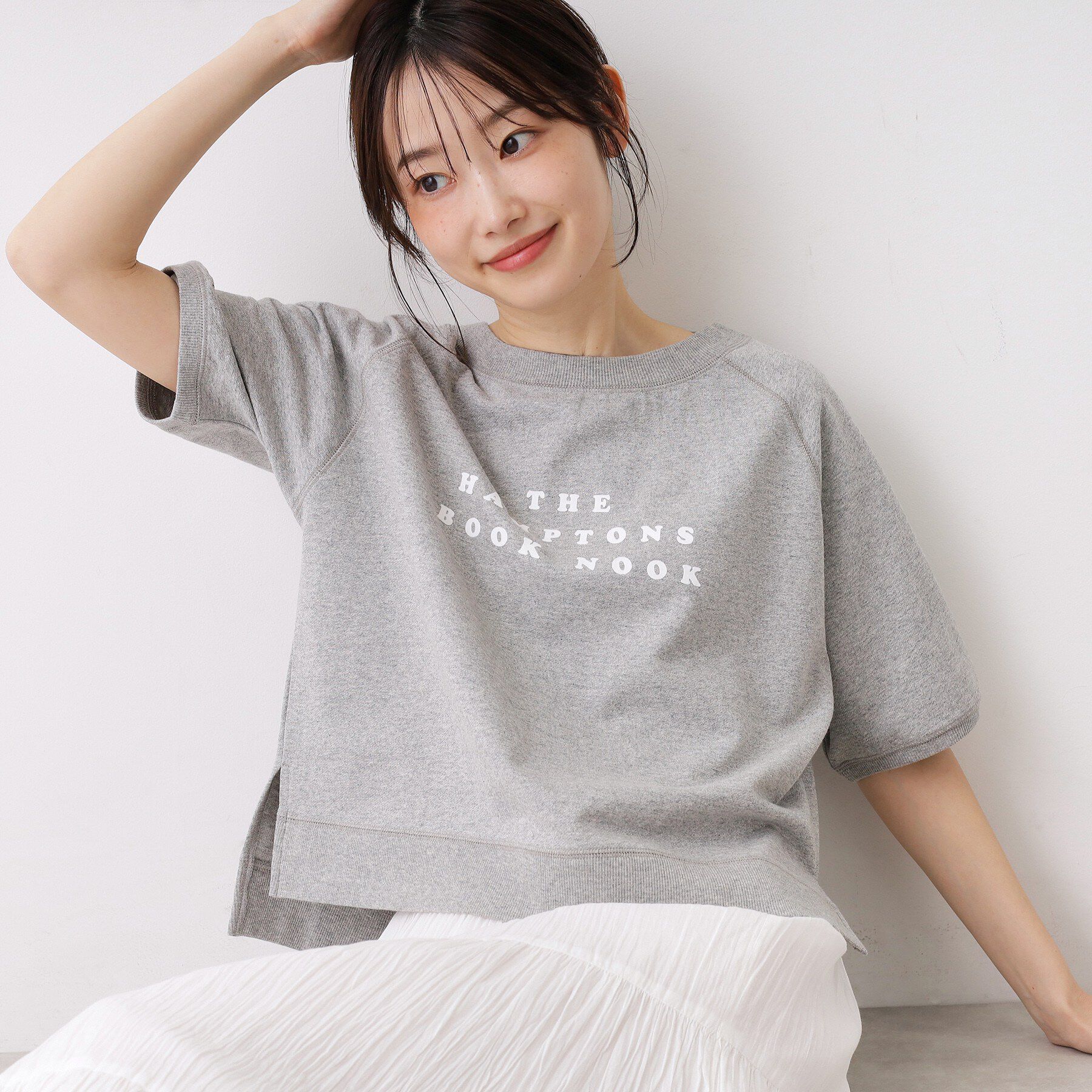 Dessin「【洗える】フロッキーロゴ裏毛プルオーバー」|Tシャツ・カットソー|