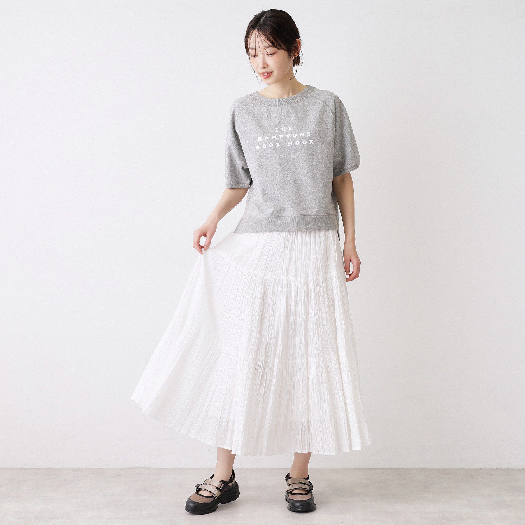 Dessin「【洗える】フロッキーロゴ裏毛プルオーバー」|Tシャツ・カットソー|