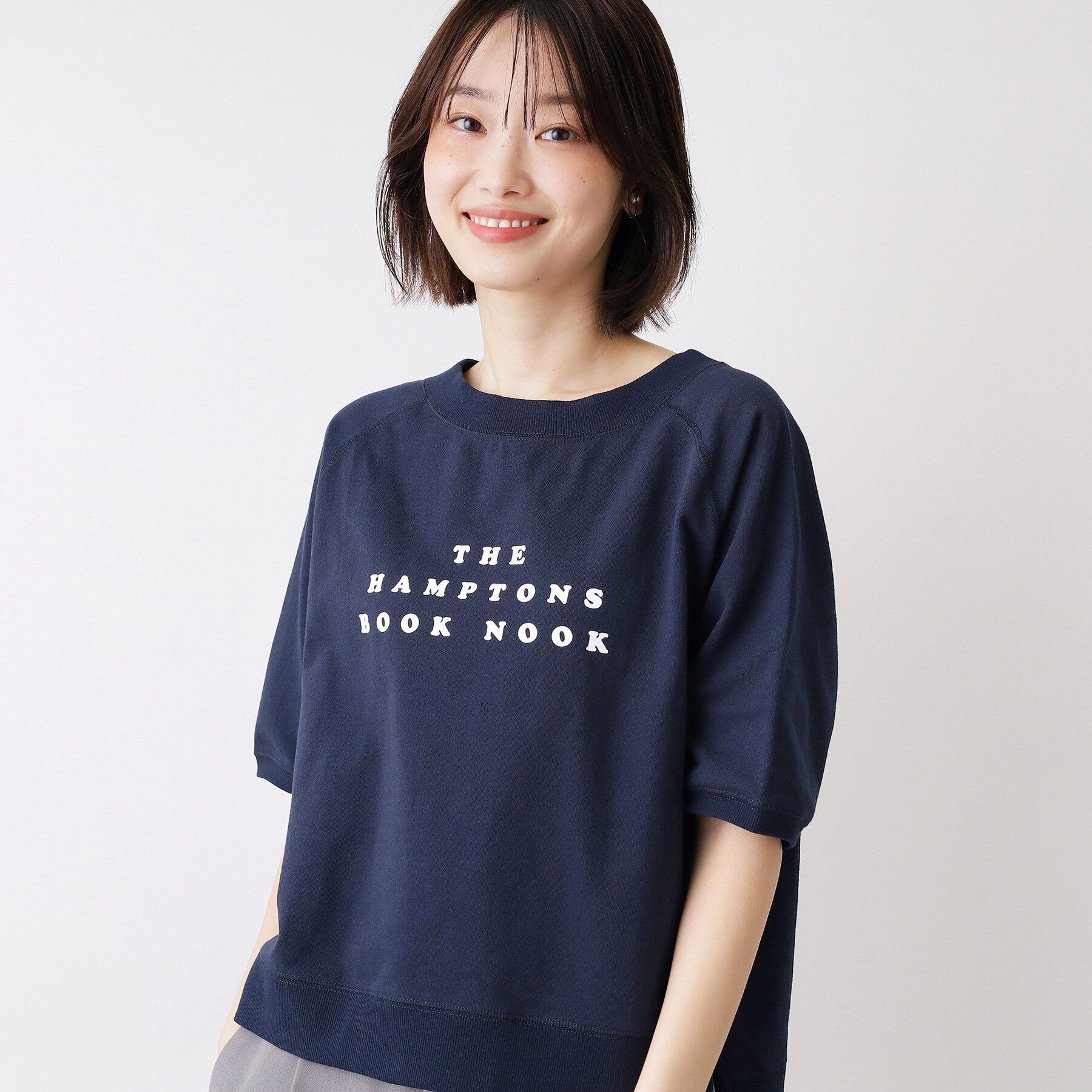 Dessin「【洗える】フロッキーロゴ裏毛プルオーバー」|Tシャツ・カットソー|