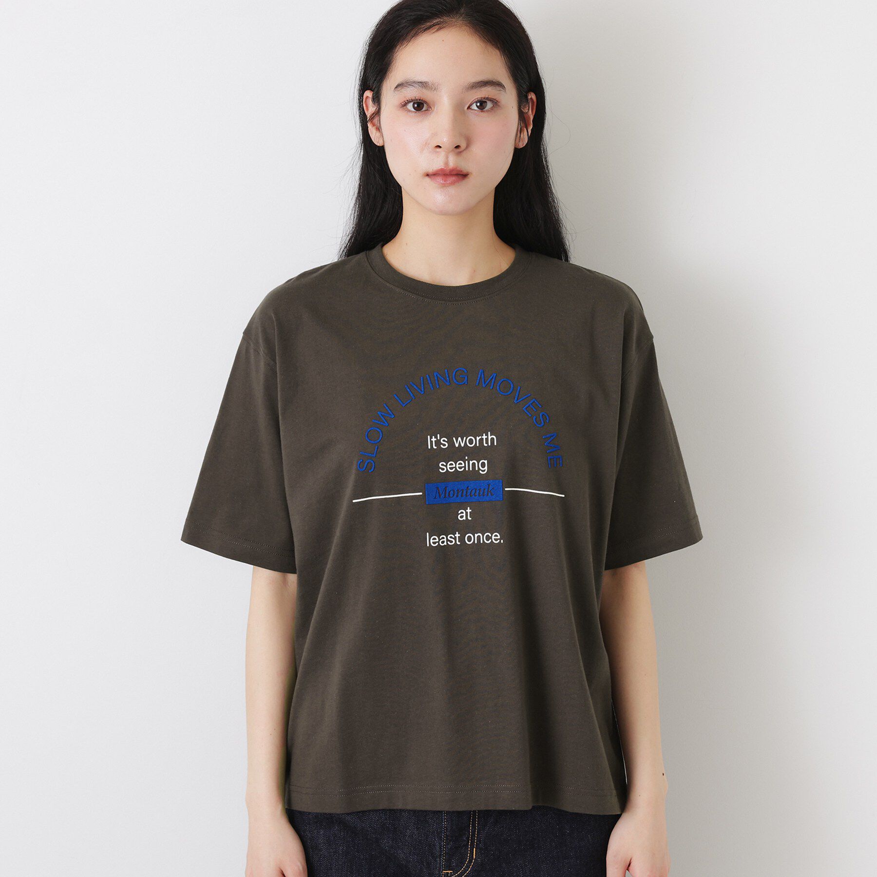 Dessin「【洗える】オーガニックコットンロゴTシャツ」|Tシャツ・カットソー|