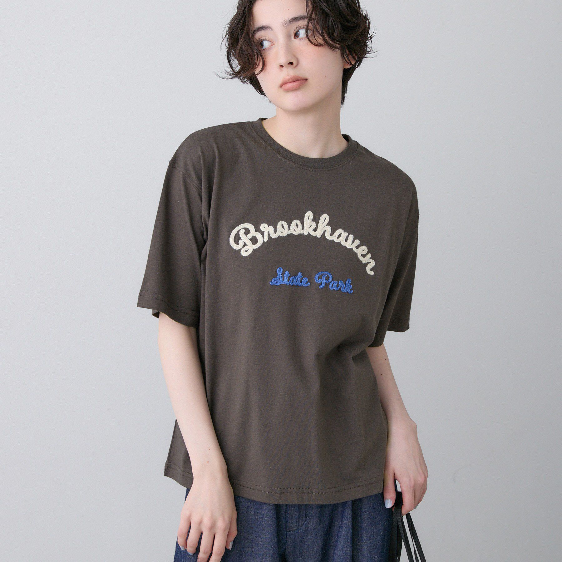 Dessin「【洗える】オーガニックコットンロゴTシャツ」|Tシャツ・カットソー|