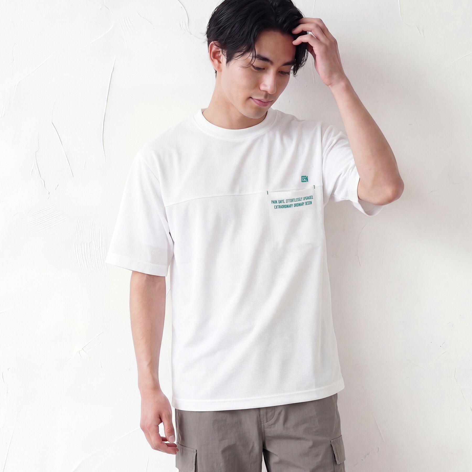Dessin「【吸水速乾/UVカット】メッシュ素材 スポーティTシャツ」|Tシャツ・カットソー|