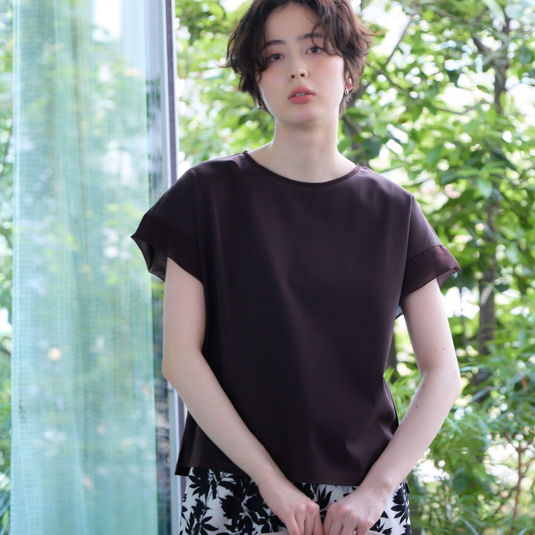 Dessin「【UVカット/接触冷感】美光沢カットソー」|Tシャツ・カットソー|