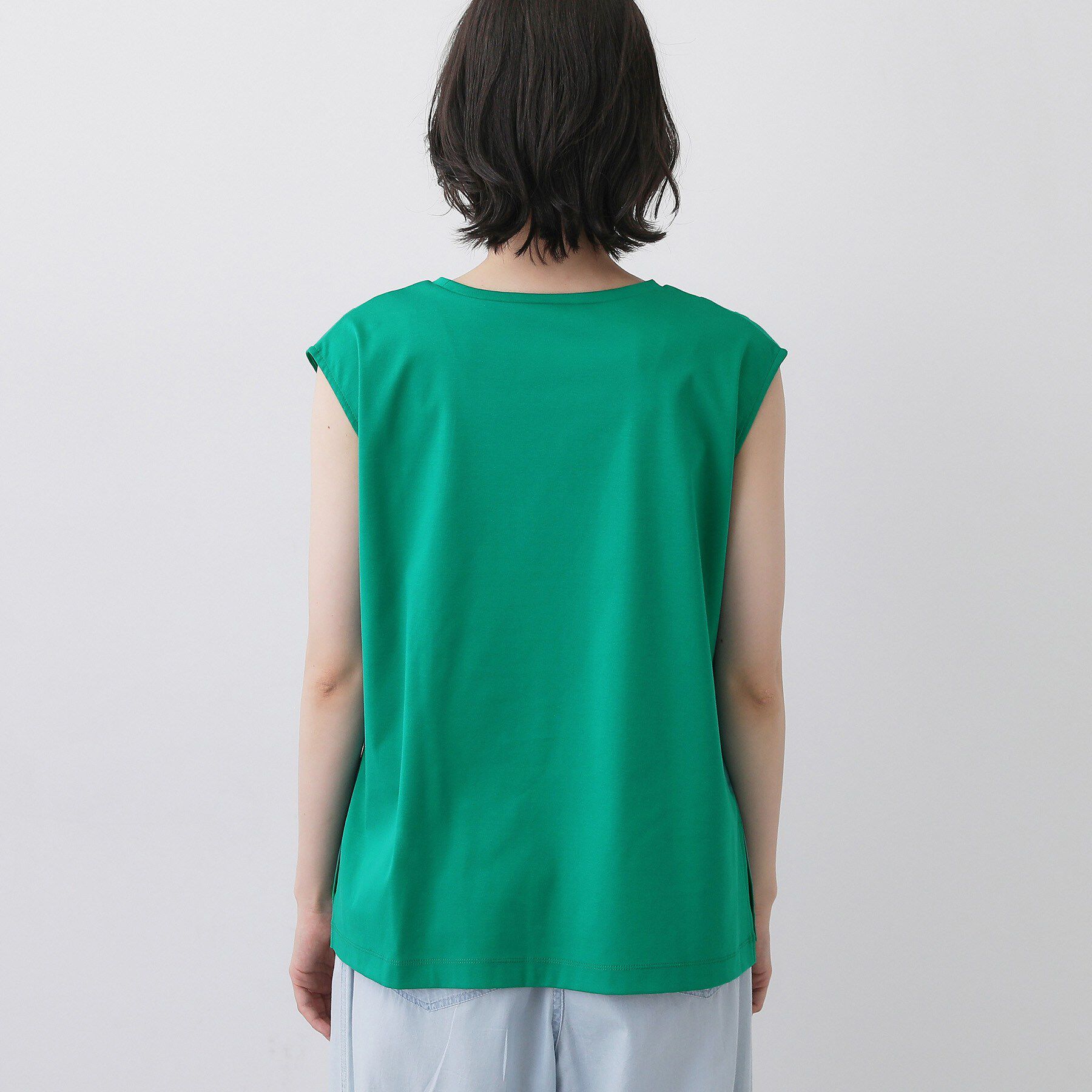 Dessin「【接触冷感/UVカット】美光沢ノースリーブカットソー」|Tシャツ・カットソー|