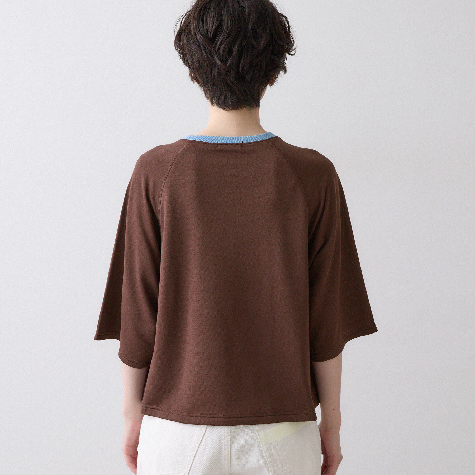 Dessin「シアー裏毛 バイカラーカットソー」|Tシャツ・カットソー|