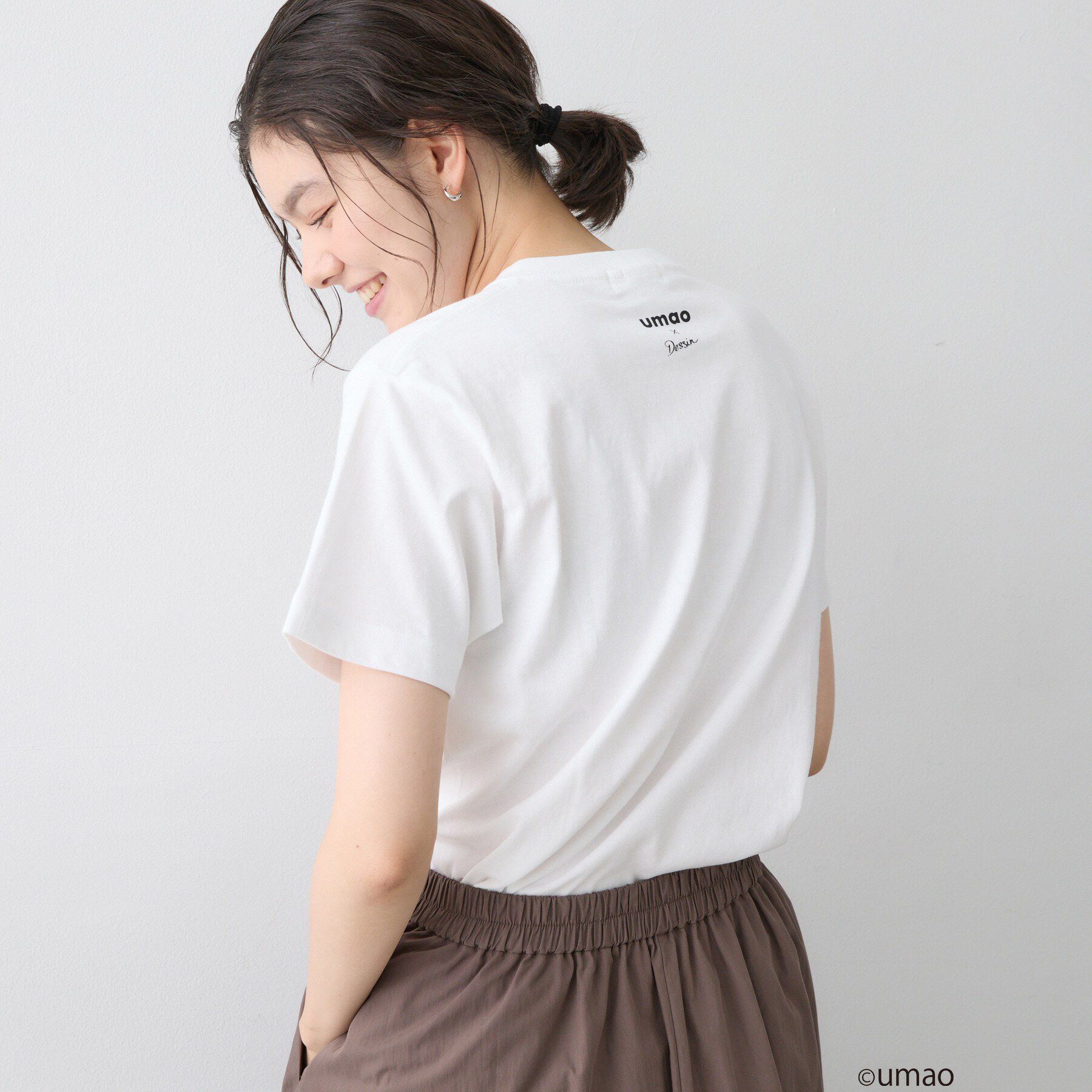 Dessin「UMAO&times;Dessinコラボ プリントキャットフェイスT」|Tシャツ・カットソー|
