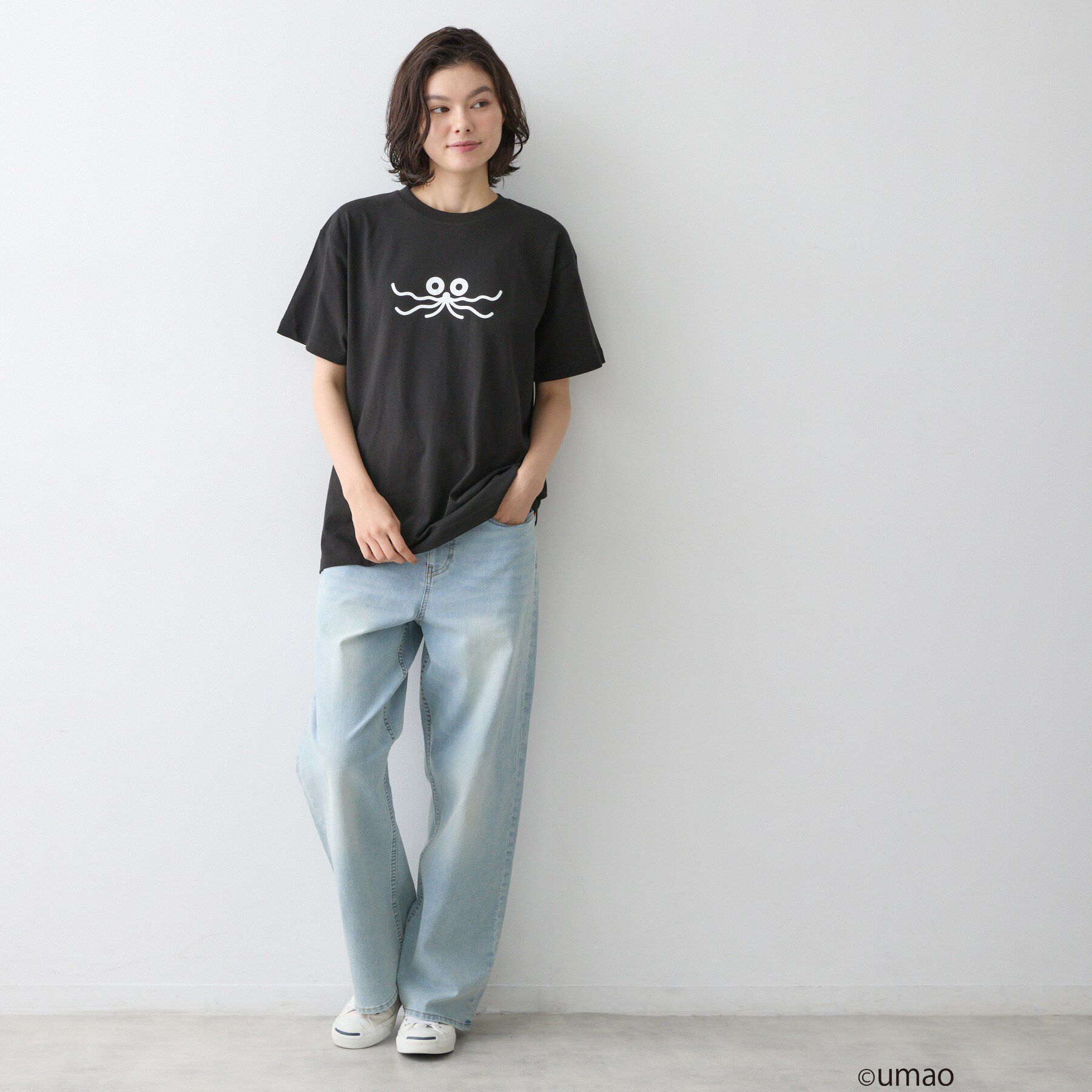 Dessin「UMAO&times;Dessinコラボ プリントキャットフェイスT」|Tシャツ・カットソー|