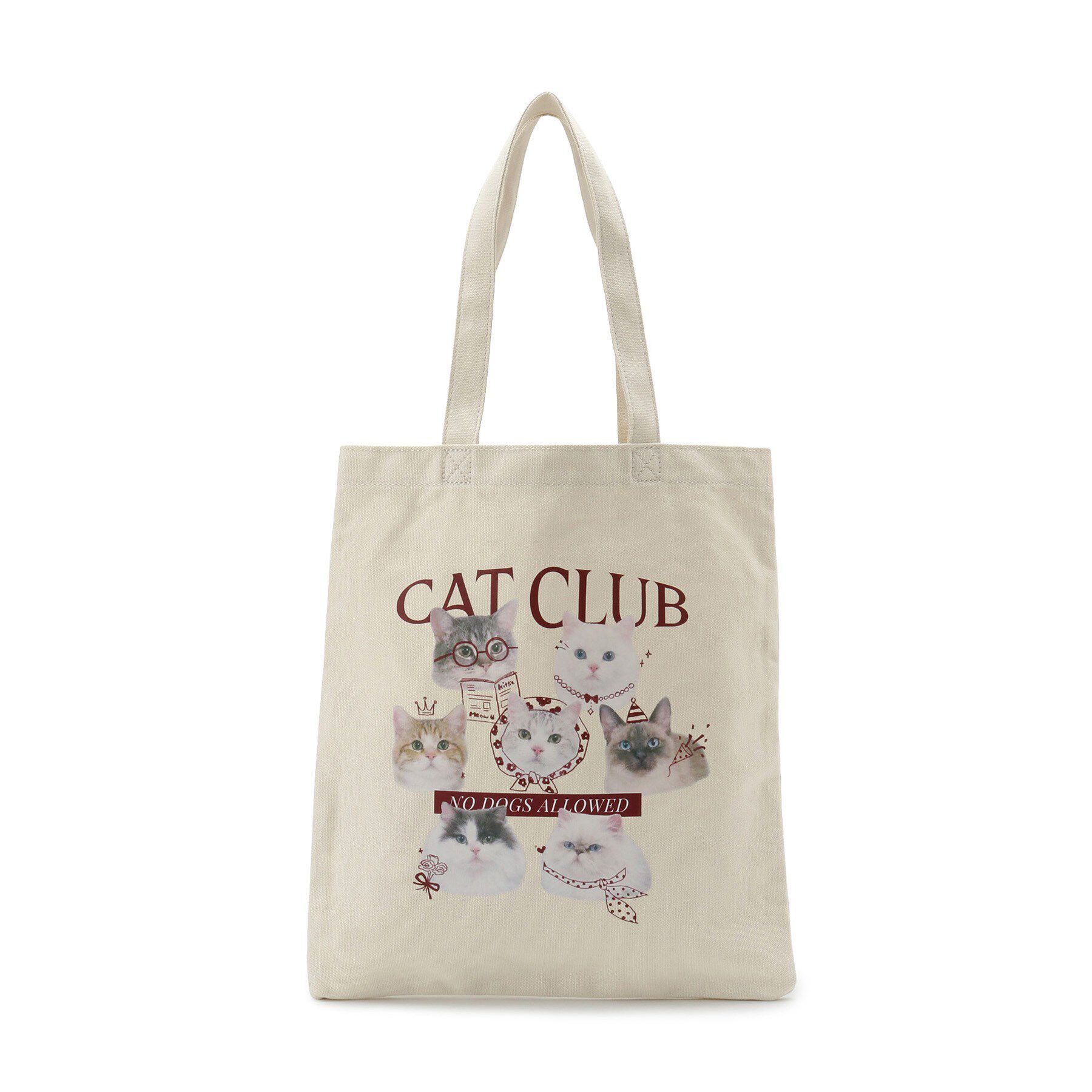 ITS&rsquo;DEMO「CAT CLUBキャンバストート」|トートバッグ|